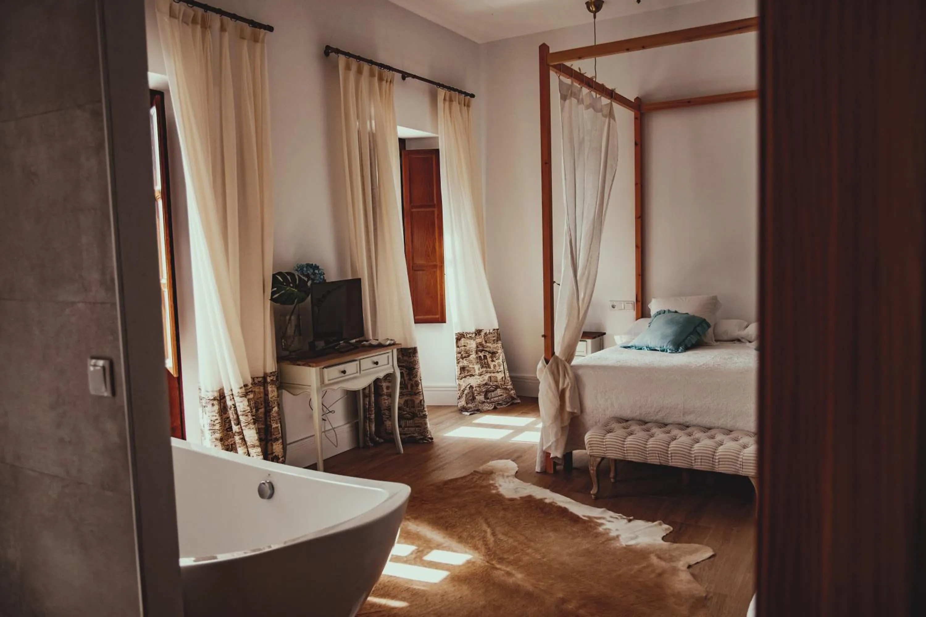 Bed in HOTEL LUZ ALMONASTER