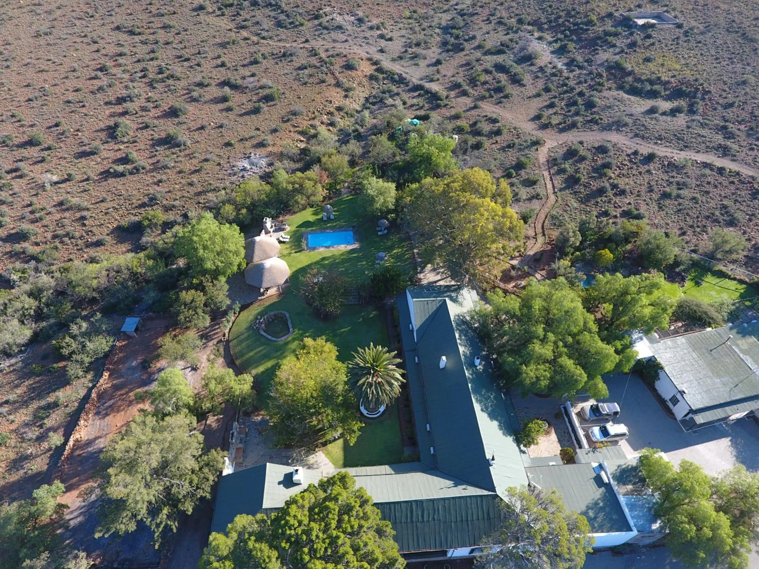Bird's eye view in Lemoenfontein