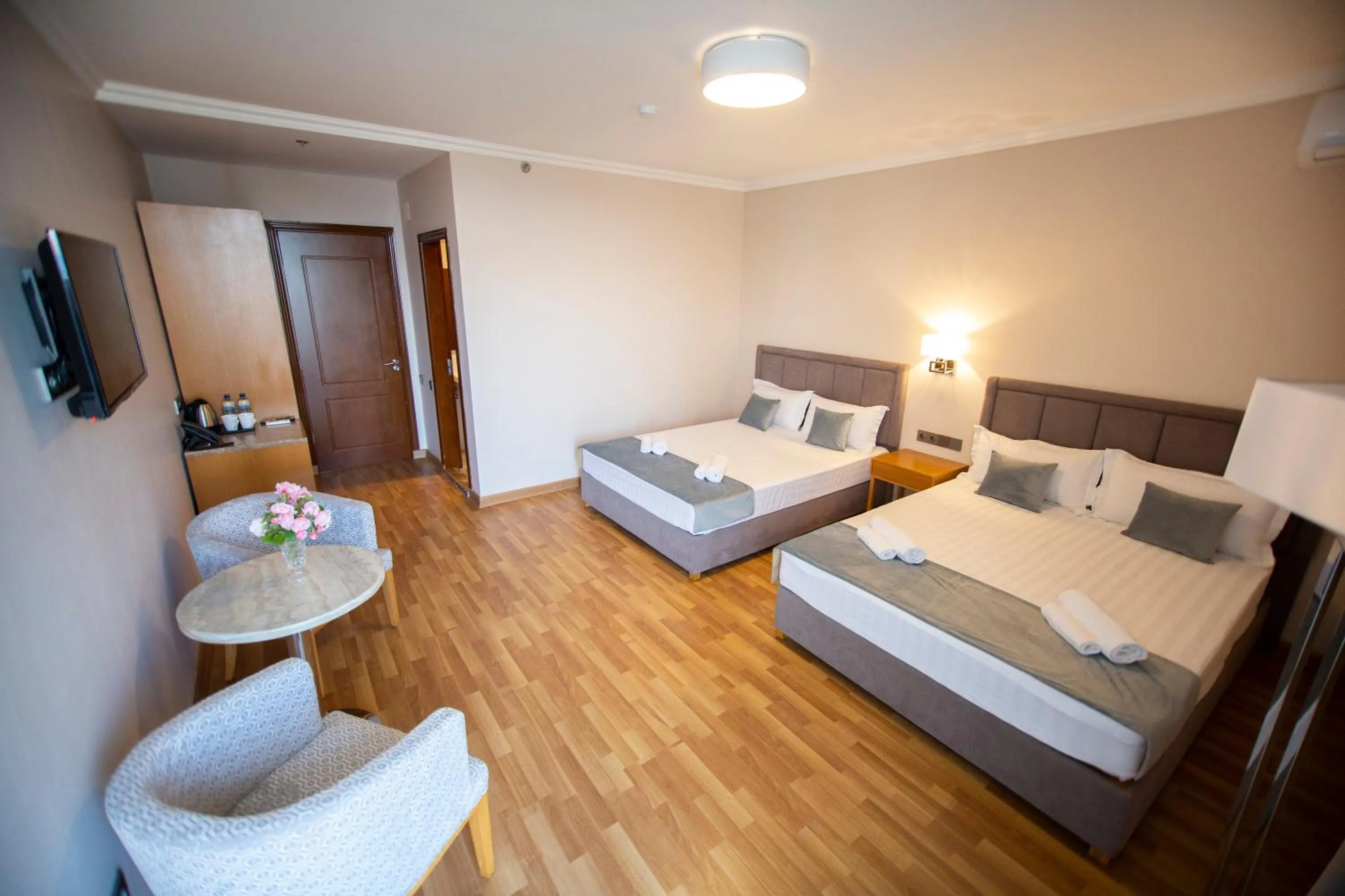 Bed in Chveni Ezo Boutique Hotel