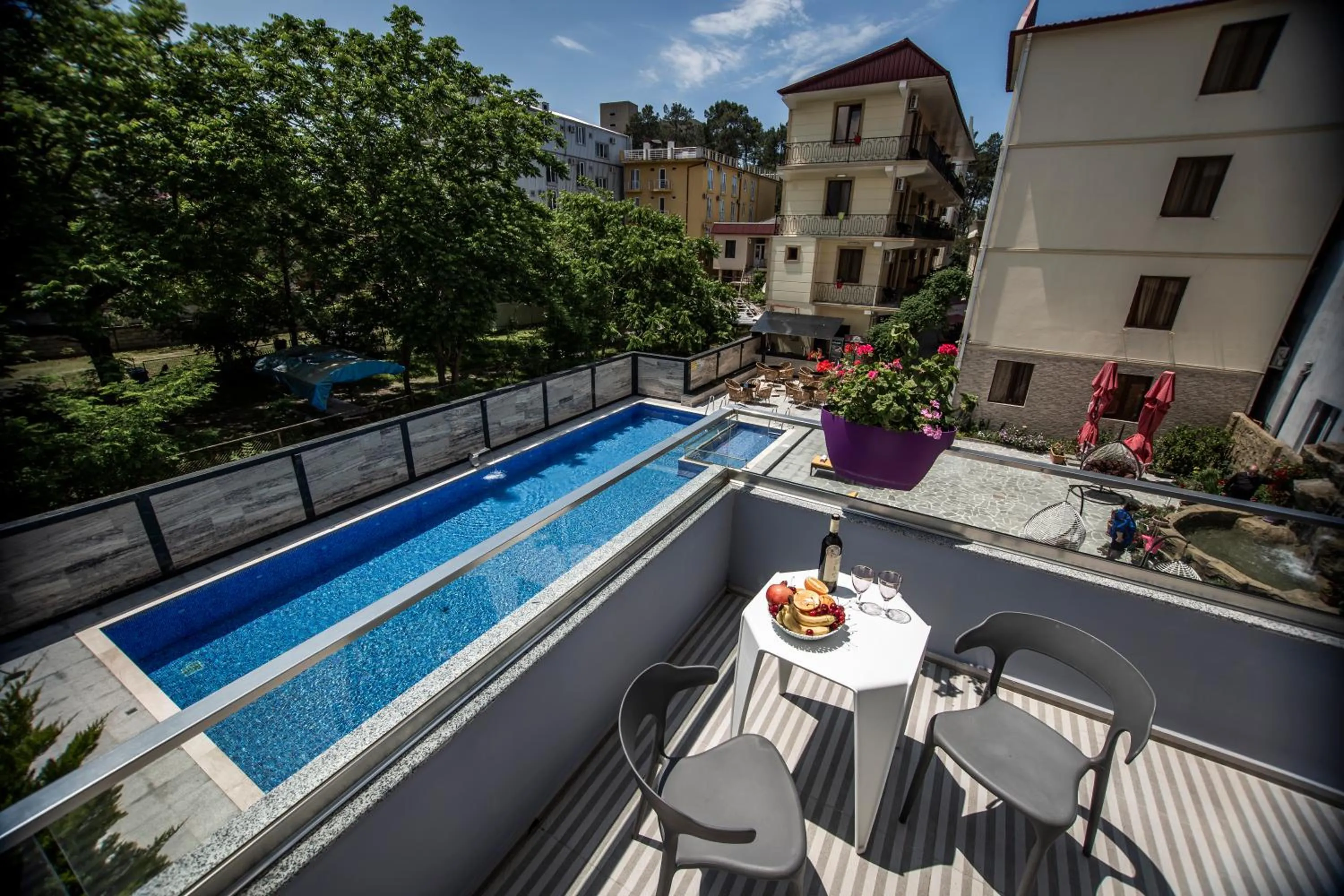 Balcony/Terrace in Chveni Ezo Boutique Hotel