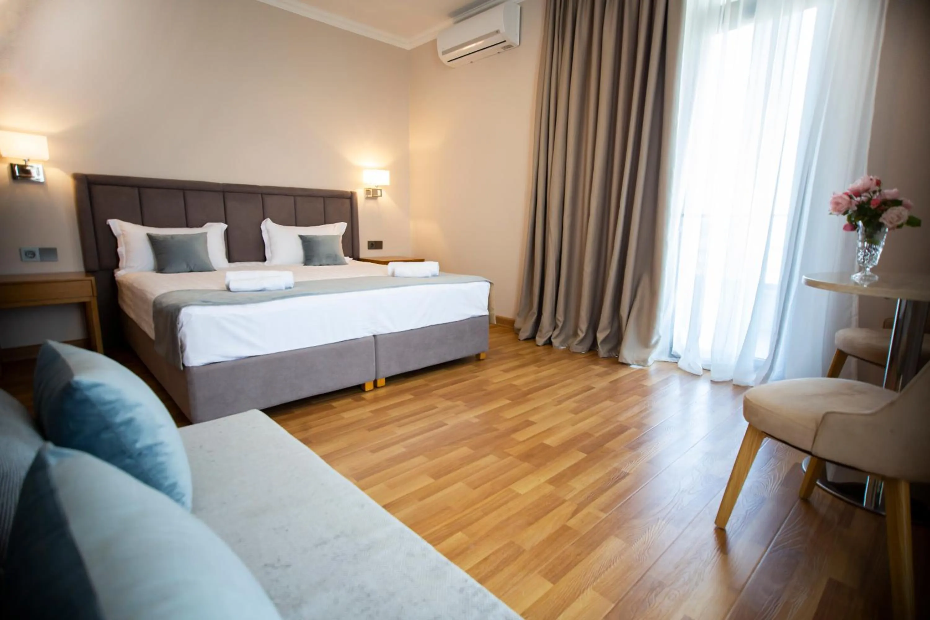 Bed in Chveni Ezo Boutique Hotel