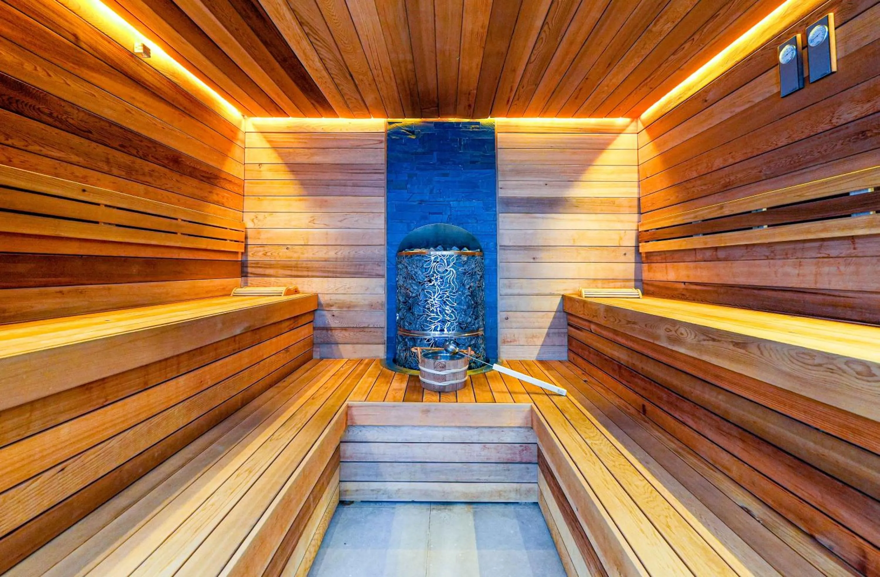 Sauna in Predela LUX Aparthotel