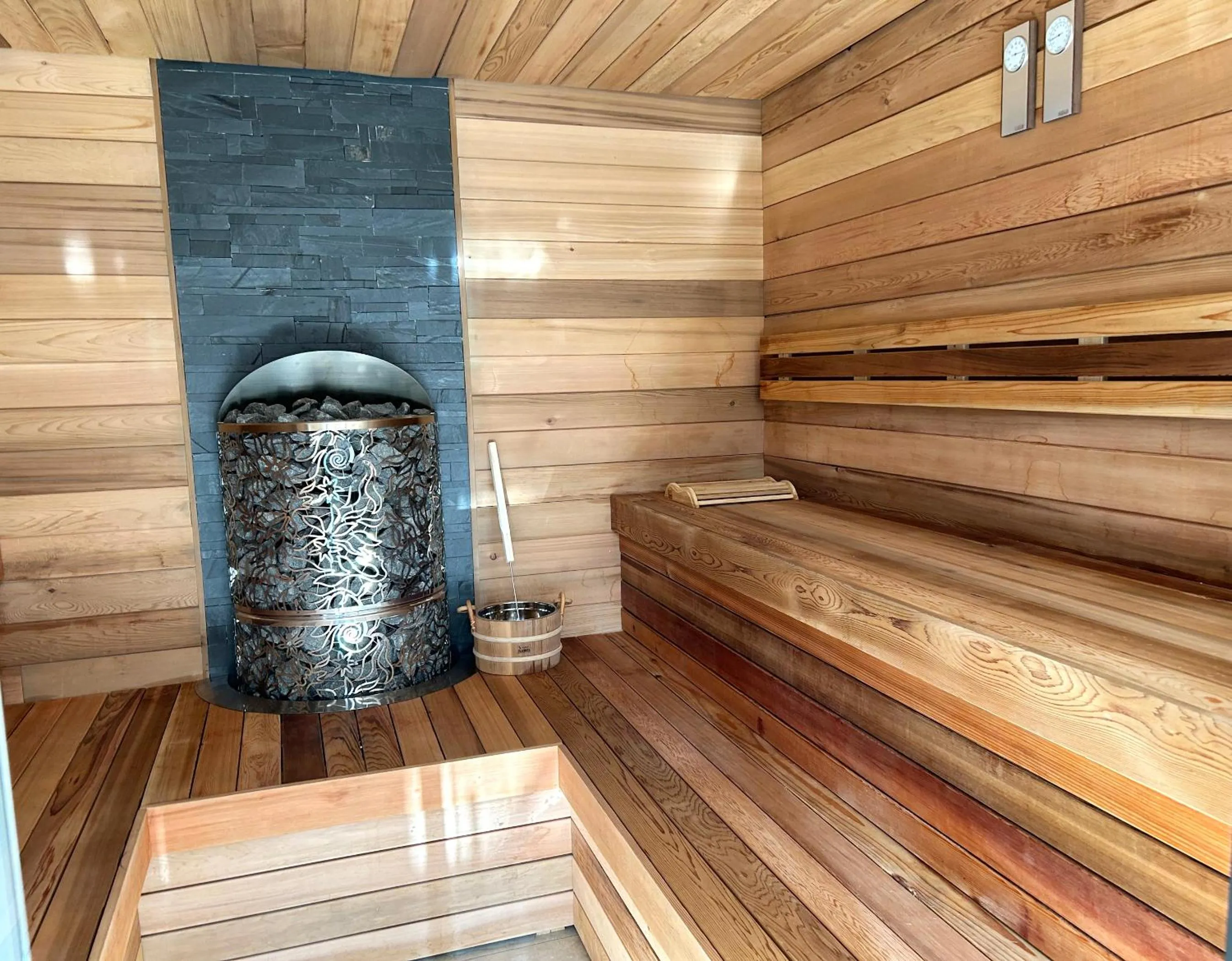 Sauna in Predela LUX Aparthotel