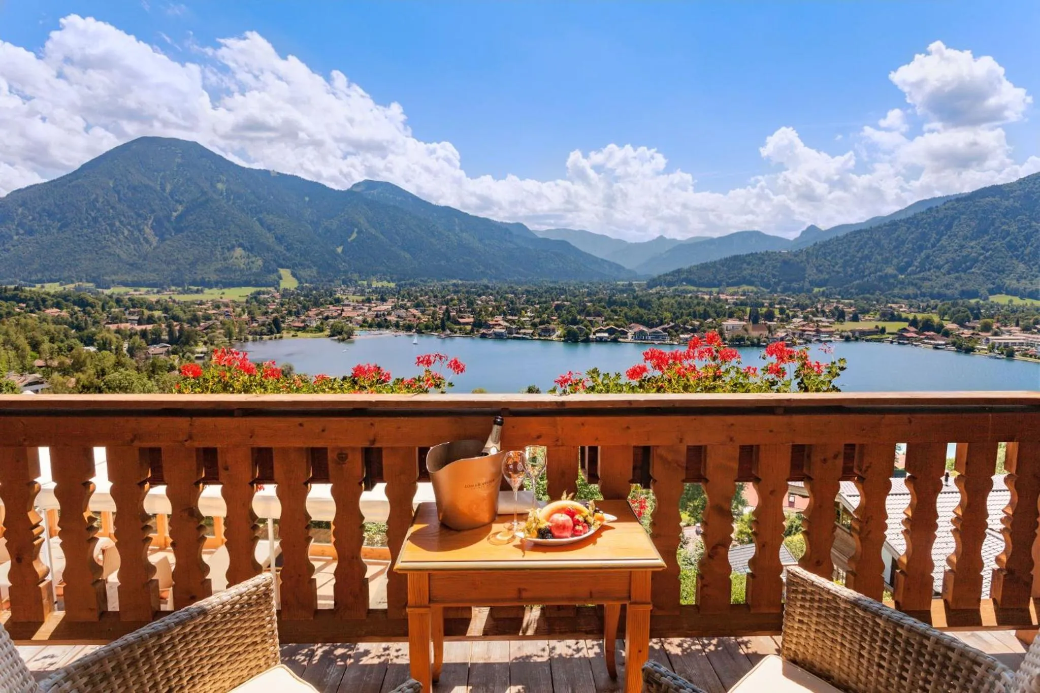 Lake view in Hotel Leeberghof