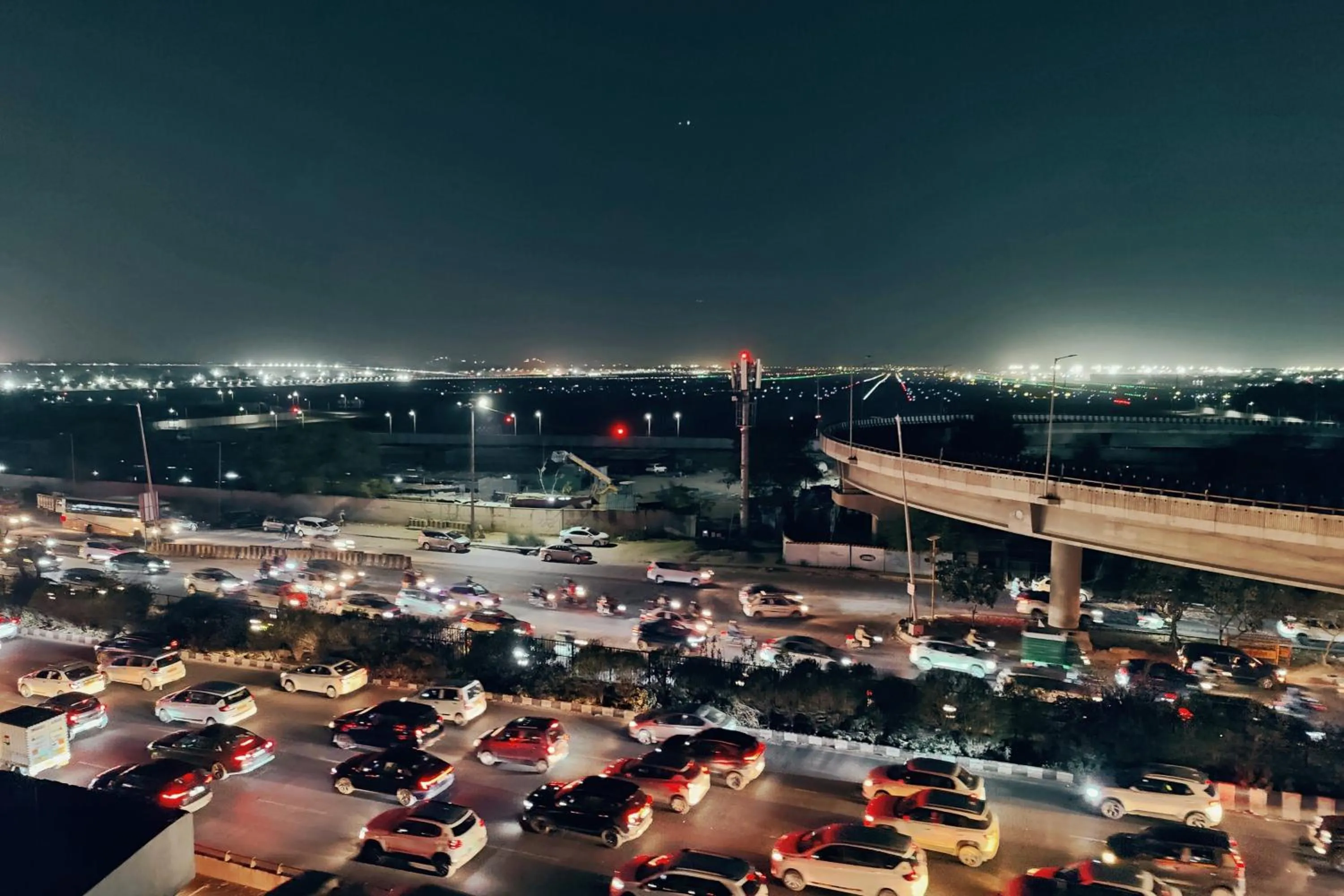 Balcony/Terrace in Hotel Aerocity Purple Orchid