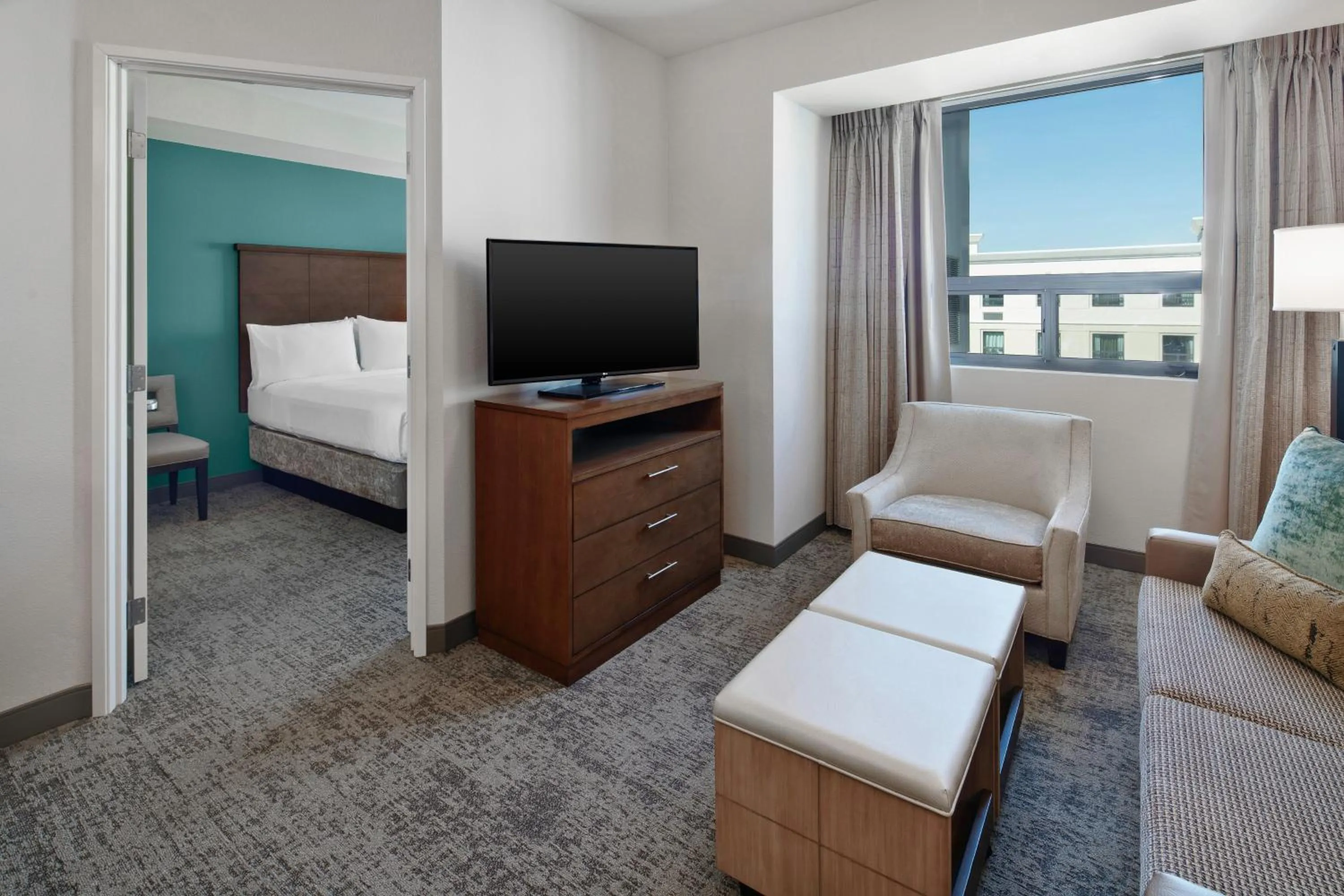 Bedroom, Bed in Staybridge Suites Irvine - John Wayne Airport by IHG