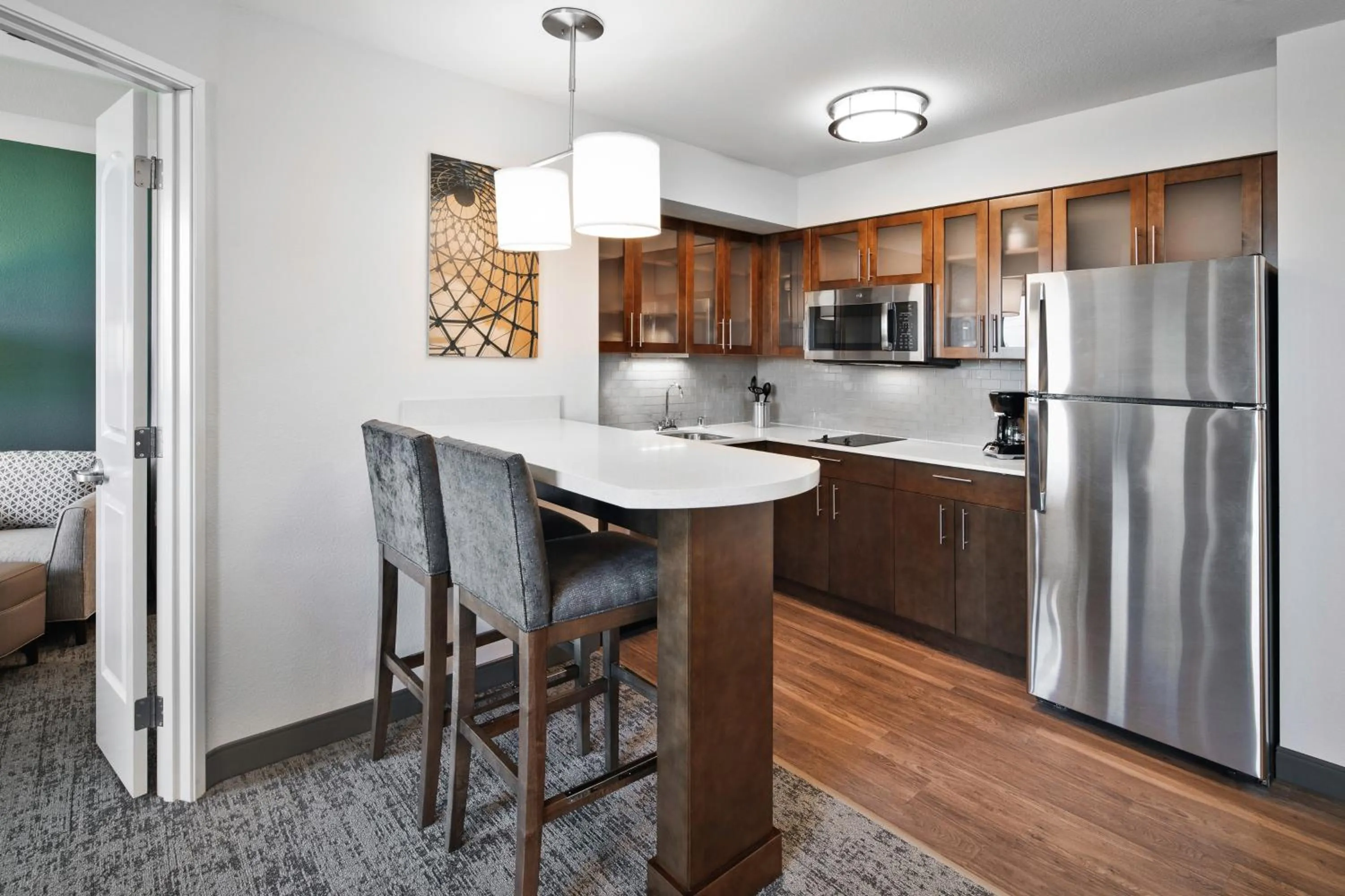Kitchen or kitchenette in Staybridge Suites Irvine - John Wayne Airport by IHG
