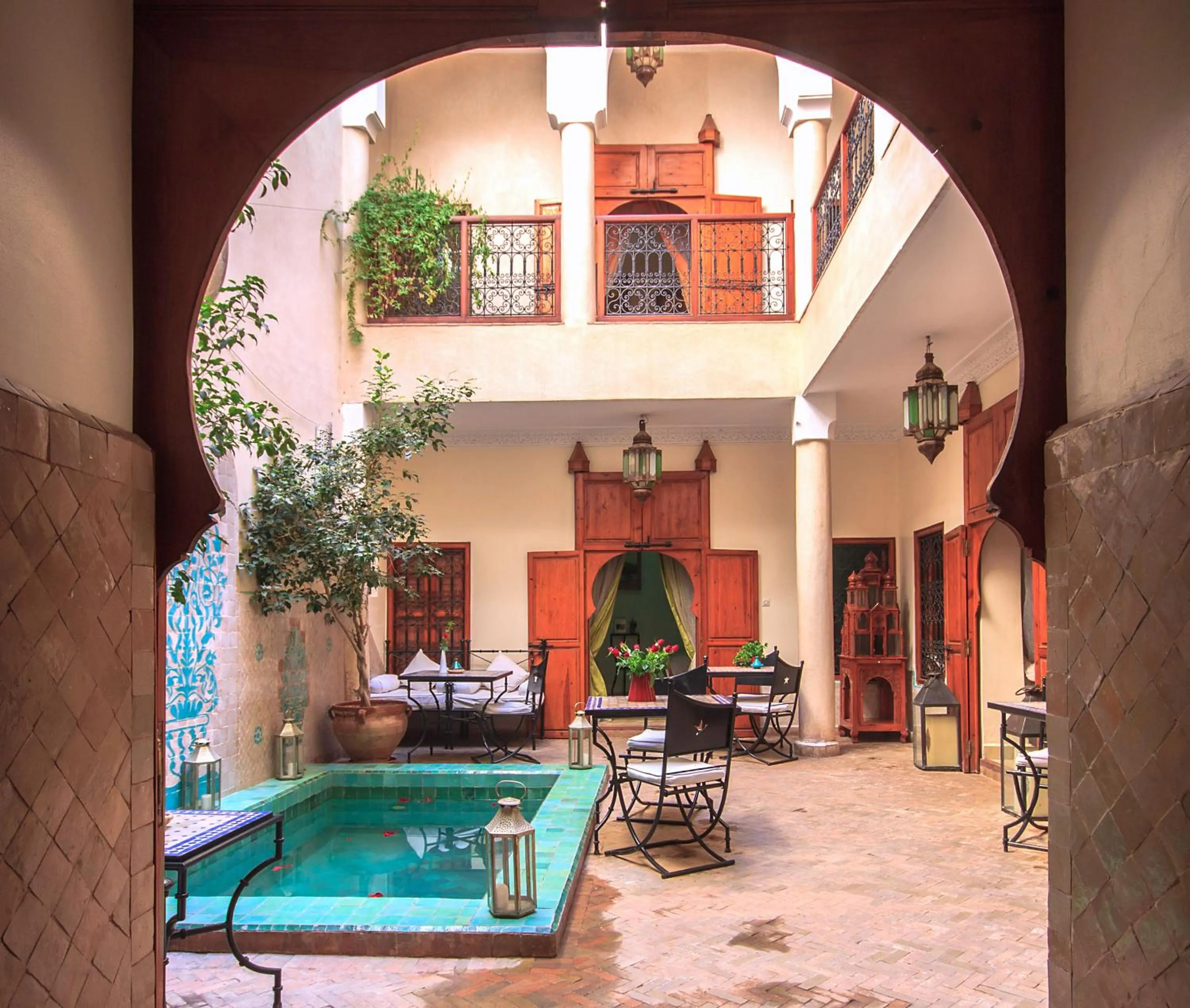 Patio in Riad Couleurs du Sud