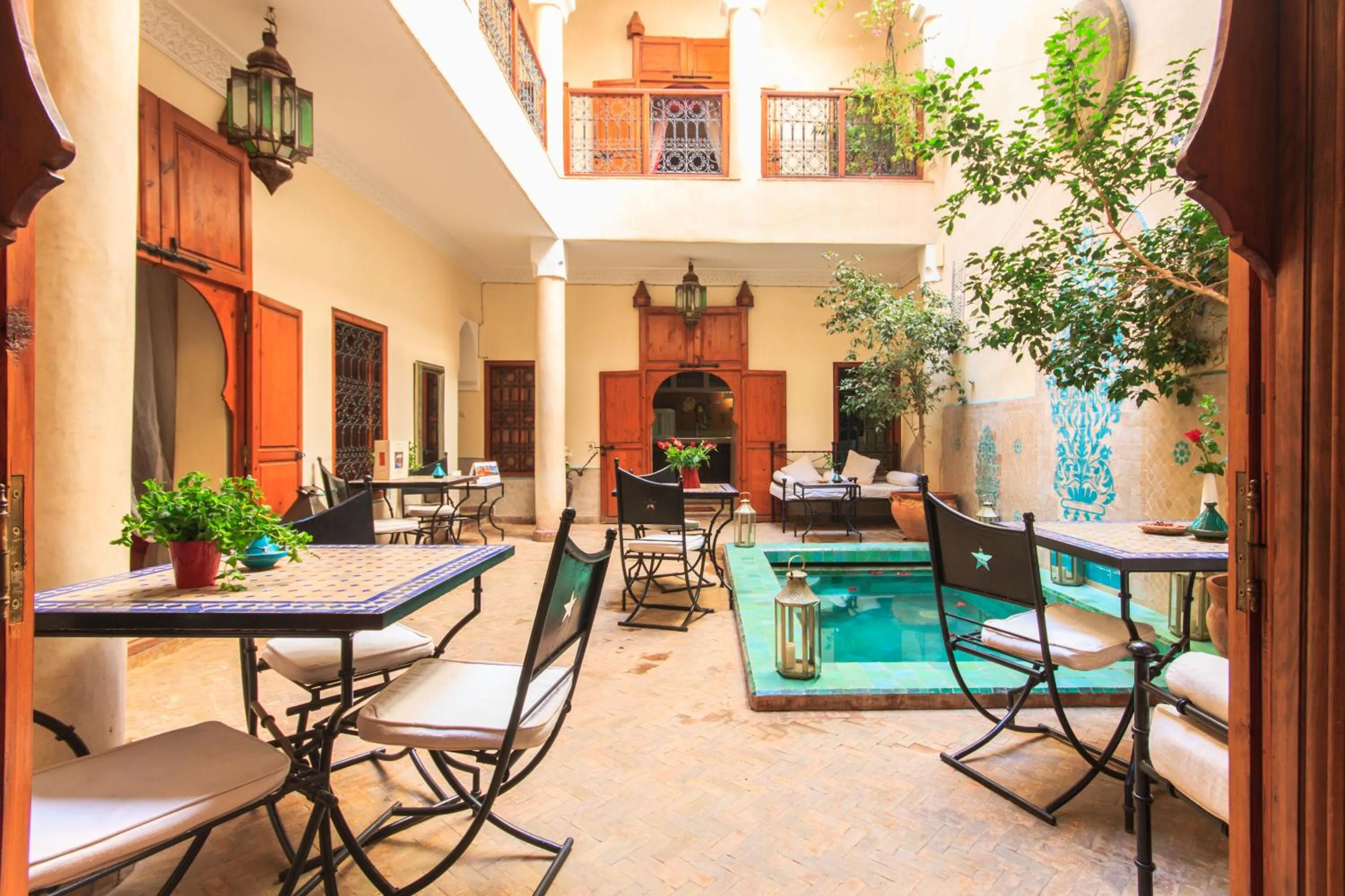 Patio in Riad Couleurs du Sud