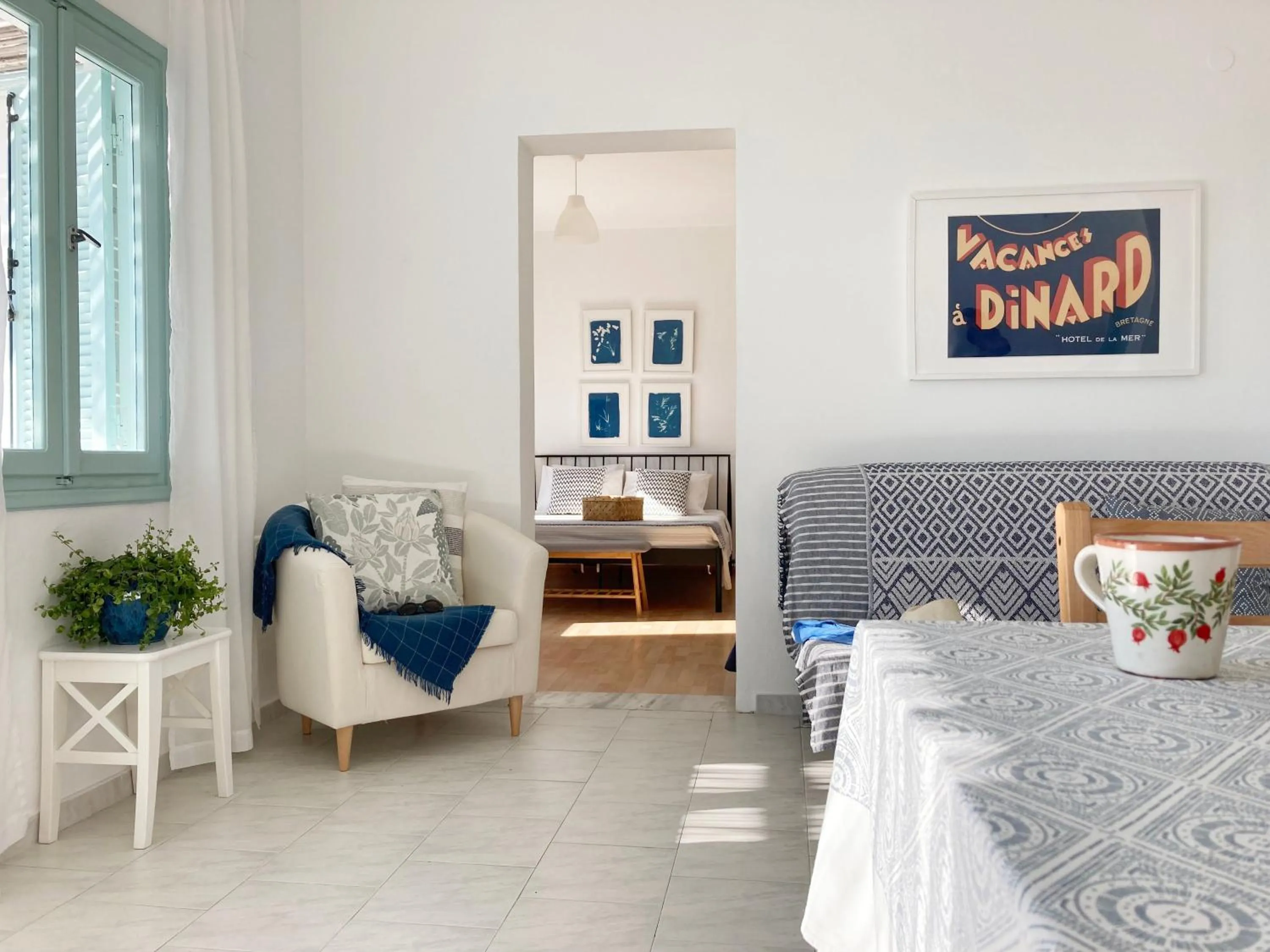 Living room, Bed in Asterias