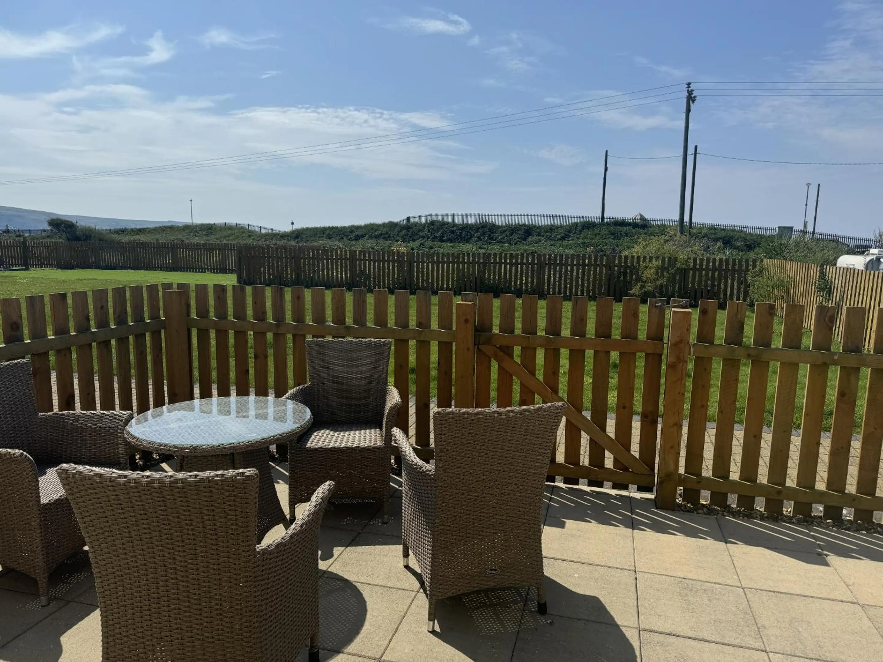 Patio in Barmouth Beach Club