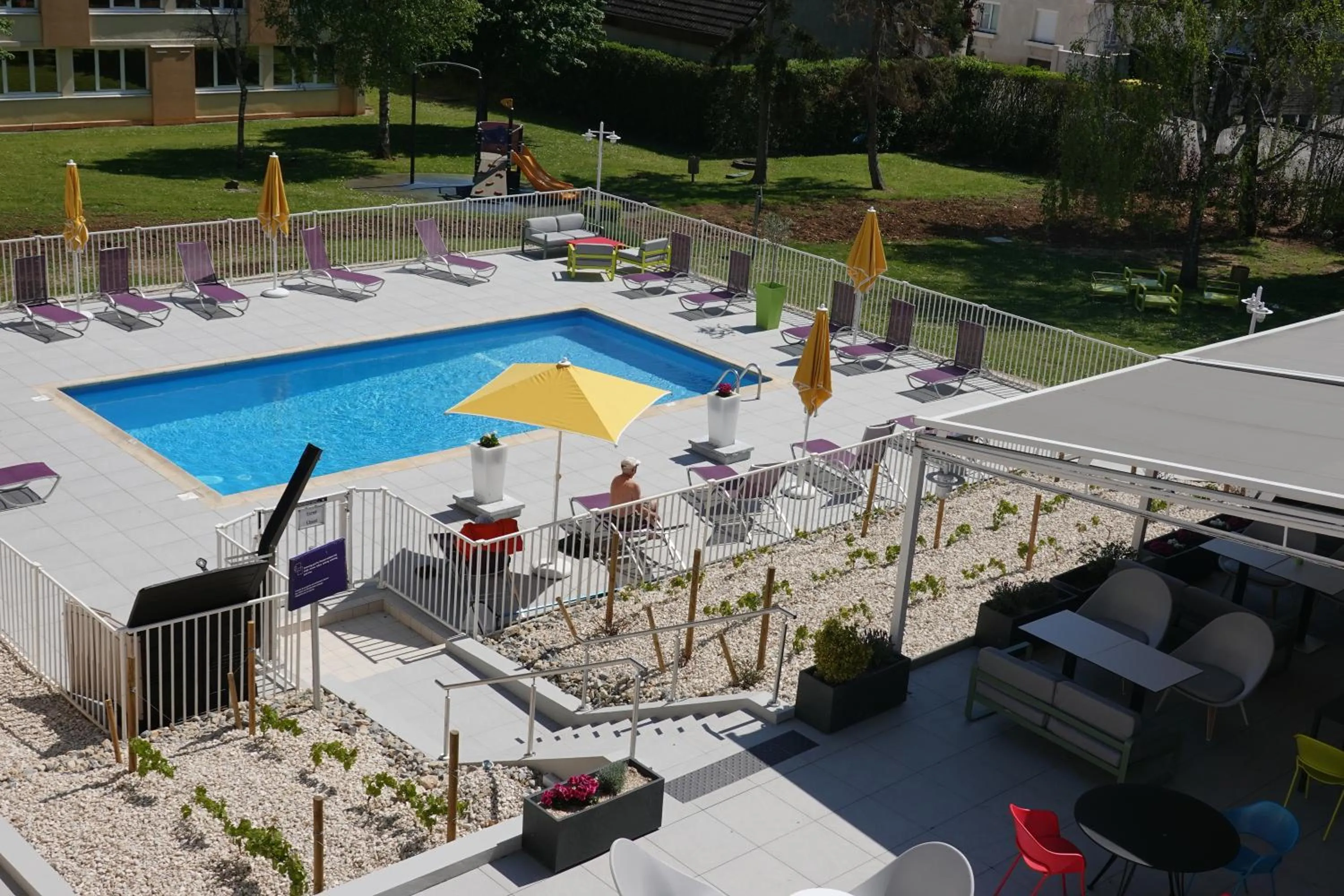 Balcony/Terrace in Novotel Dijon Sud