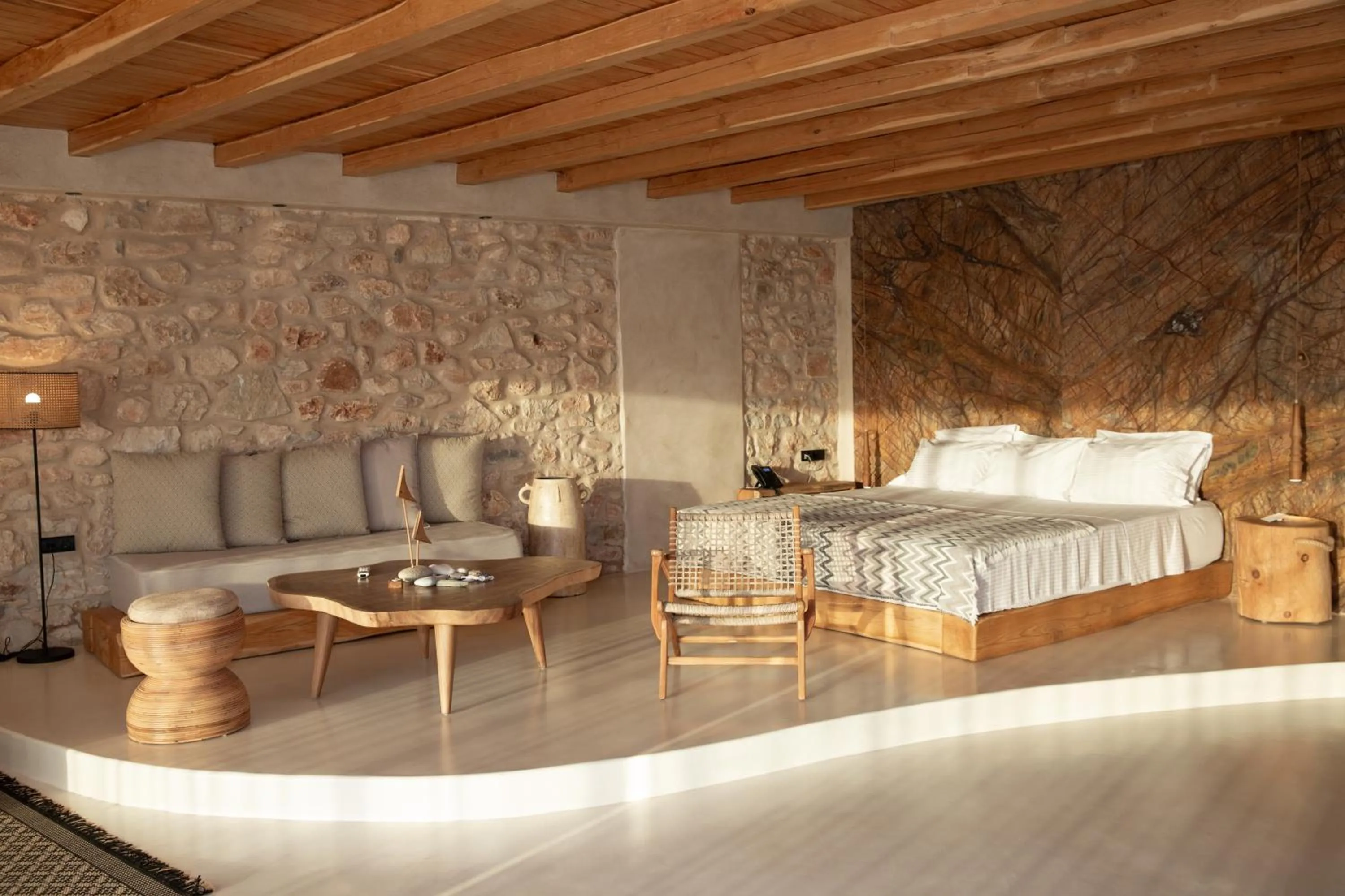 Bedroom, Bed in Mythic Paros , Adults Only