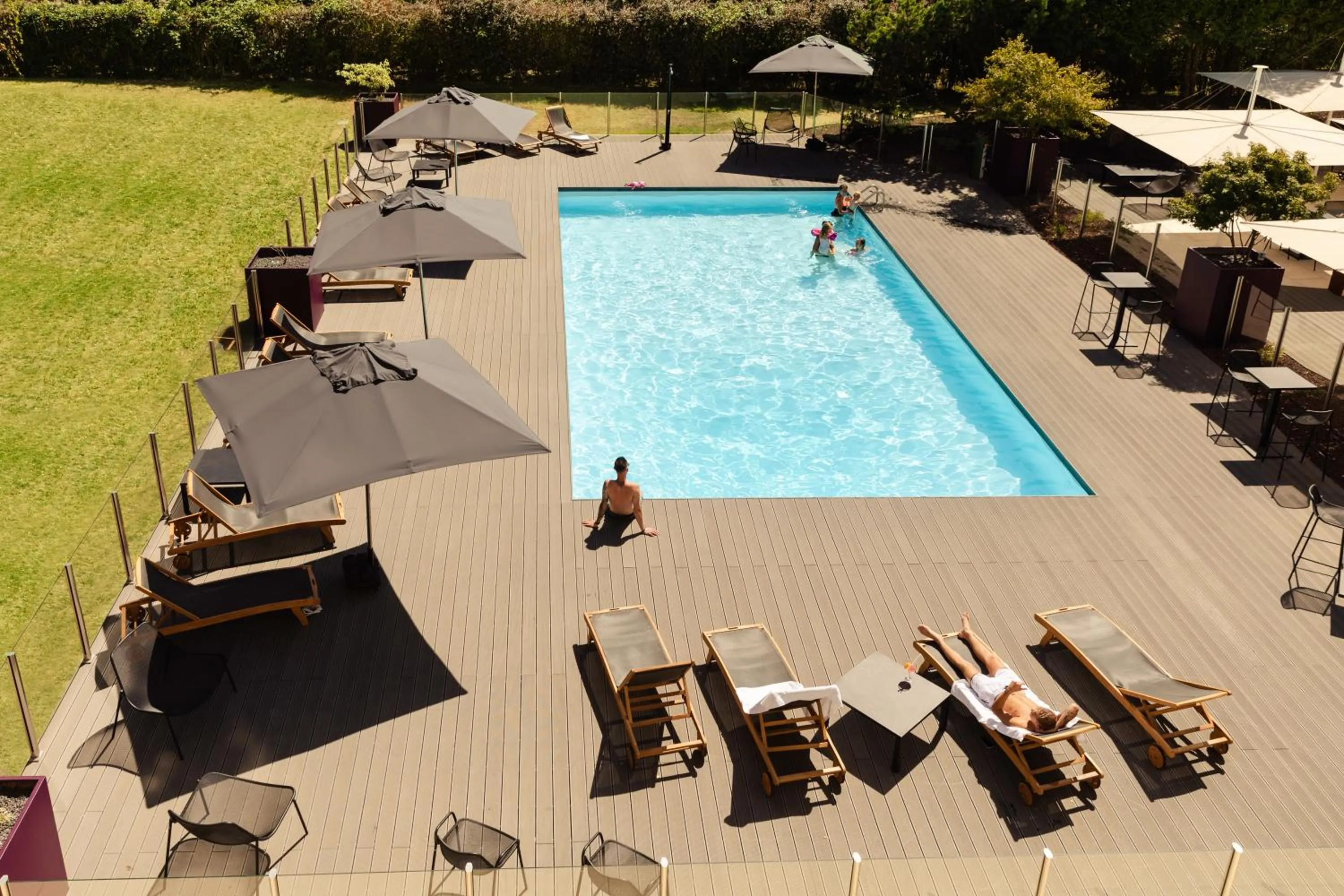 Pool view in Novotel Nancy