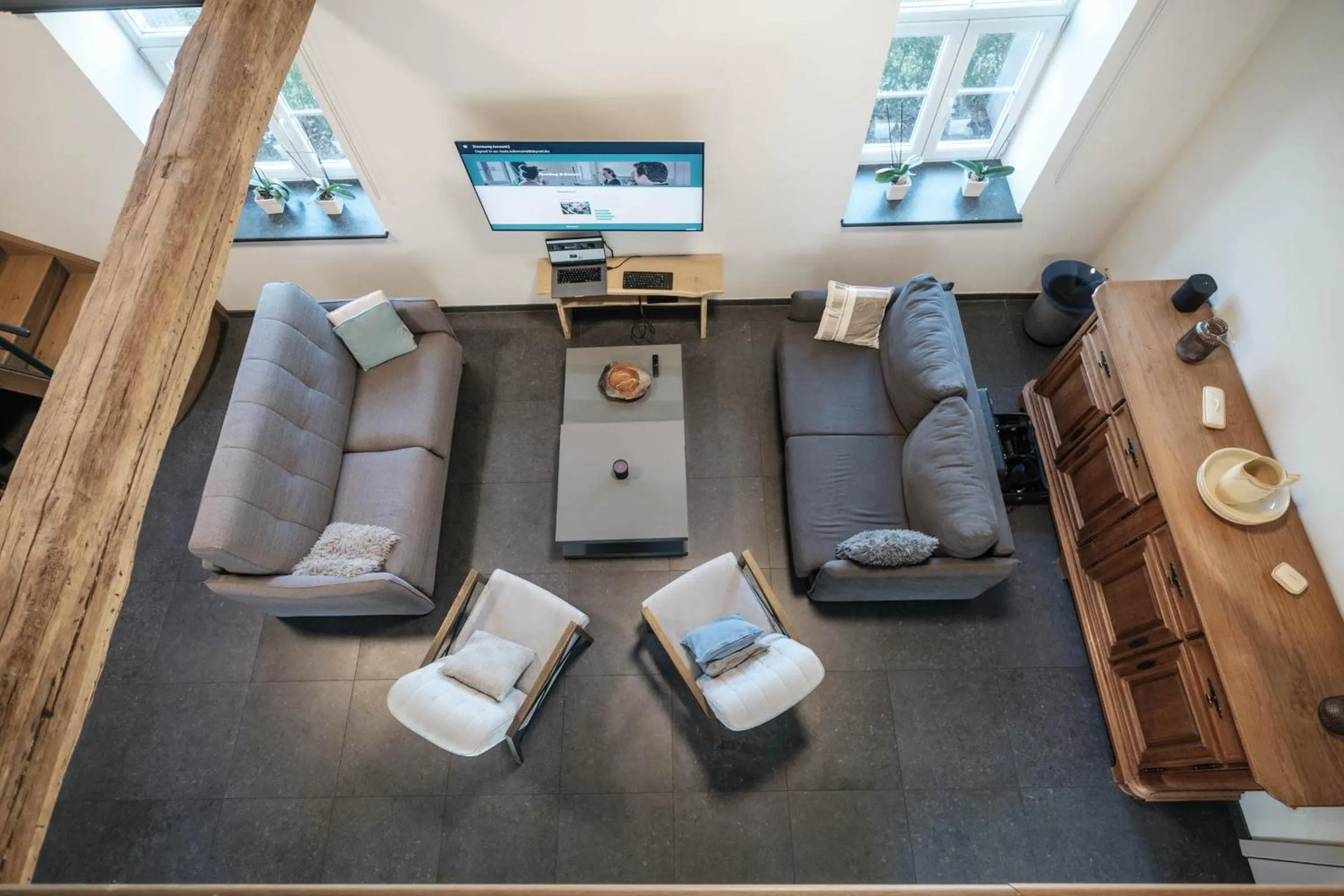 Living room in Craywinckelhof Wagenhuis Horst