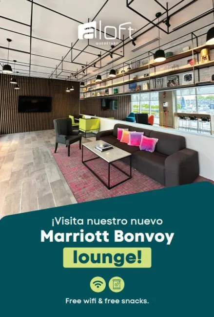 Communal lounge/ TV room in Aloft Queretaro
