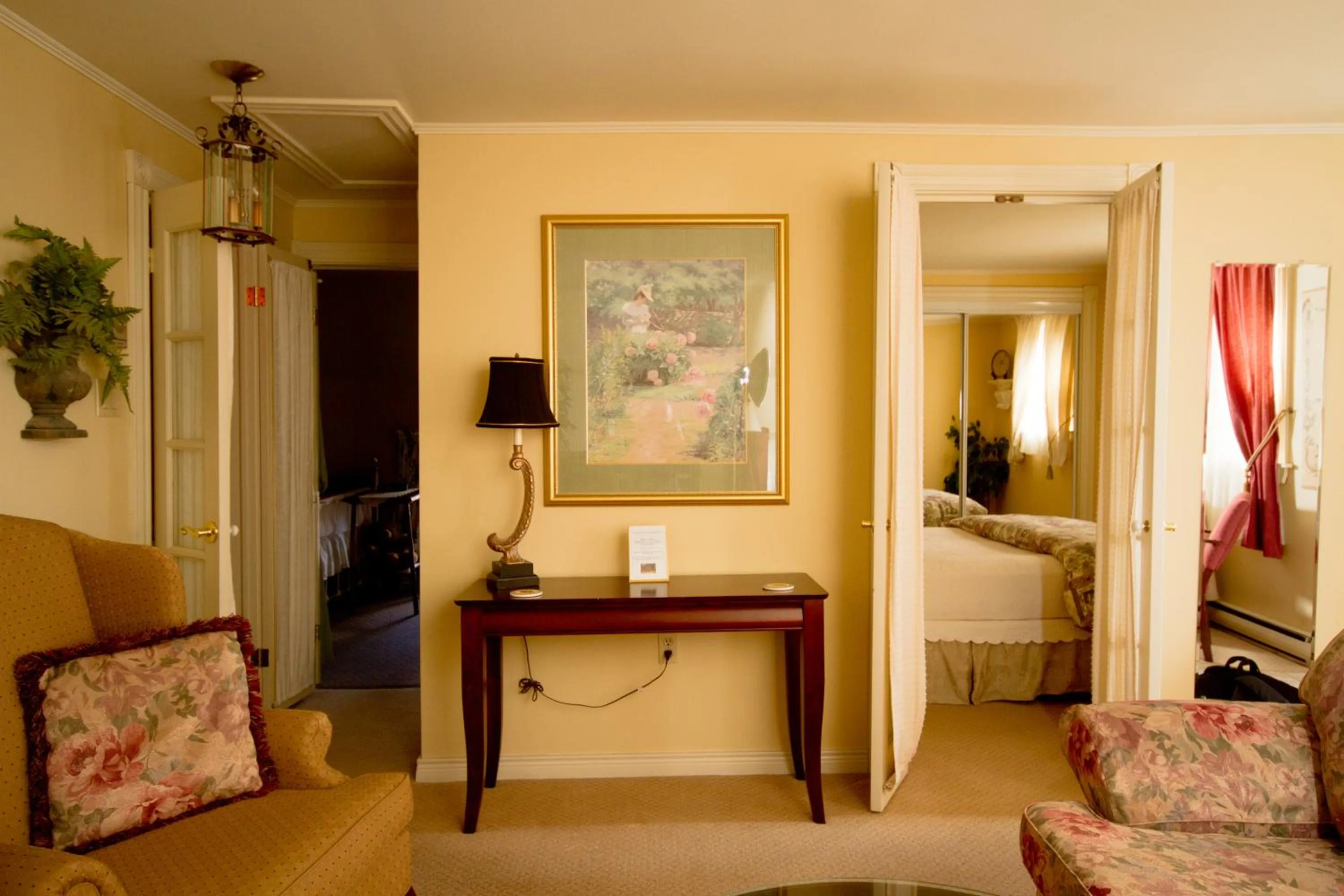 Decorative detail, TV/Entertainment Center in Victoria's Historic Inn