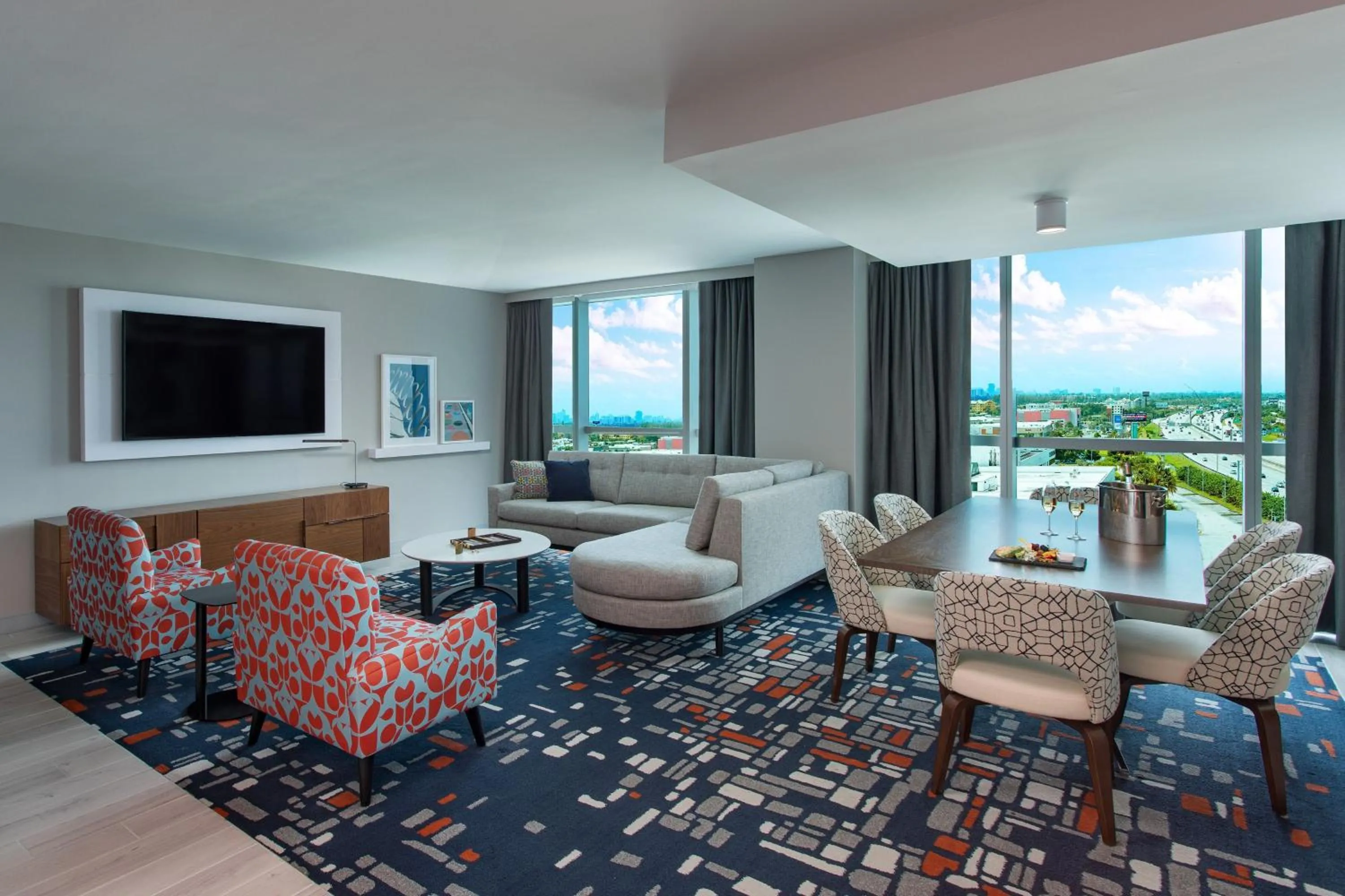 Living room in Le Meridien Dania Beach at Fort Lauderdale Airport