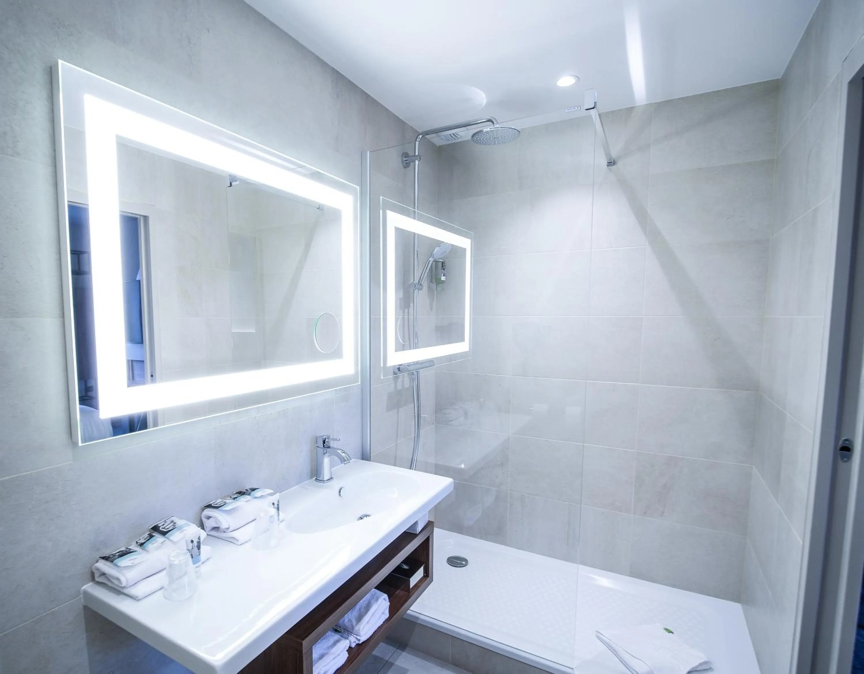 Shower in Mercure Rennes Centre Place Bretagne