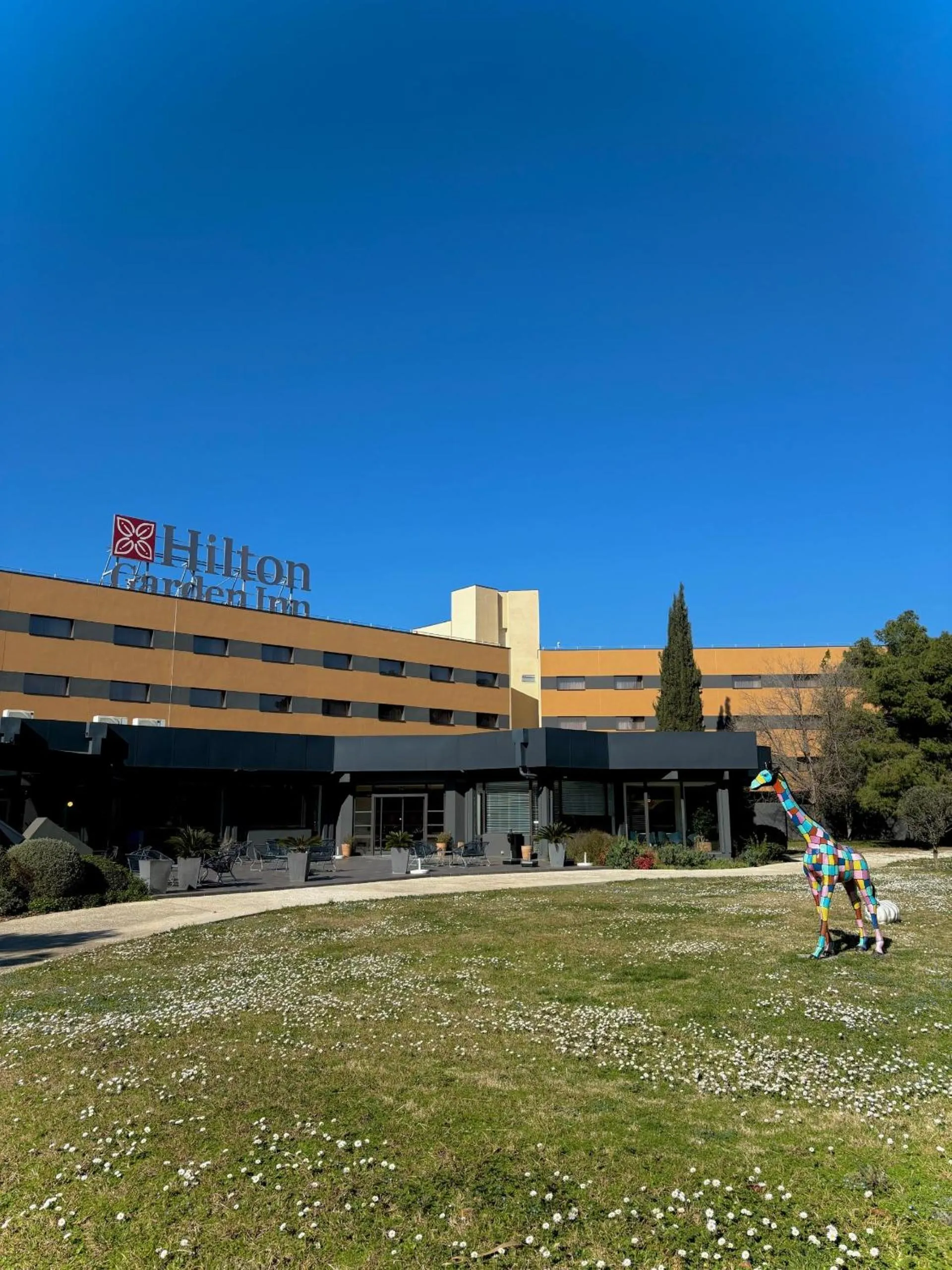 Garden view in Hilton Garden Inn Marseille Provence Airport