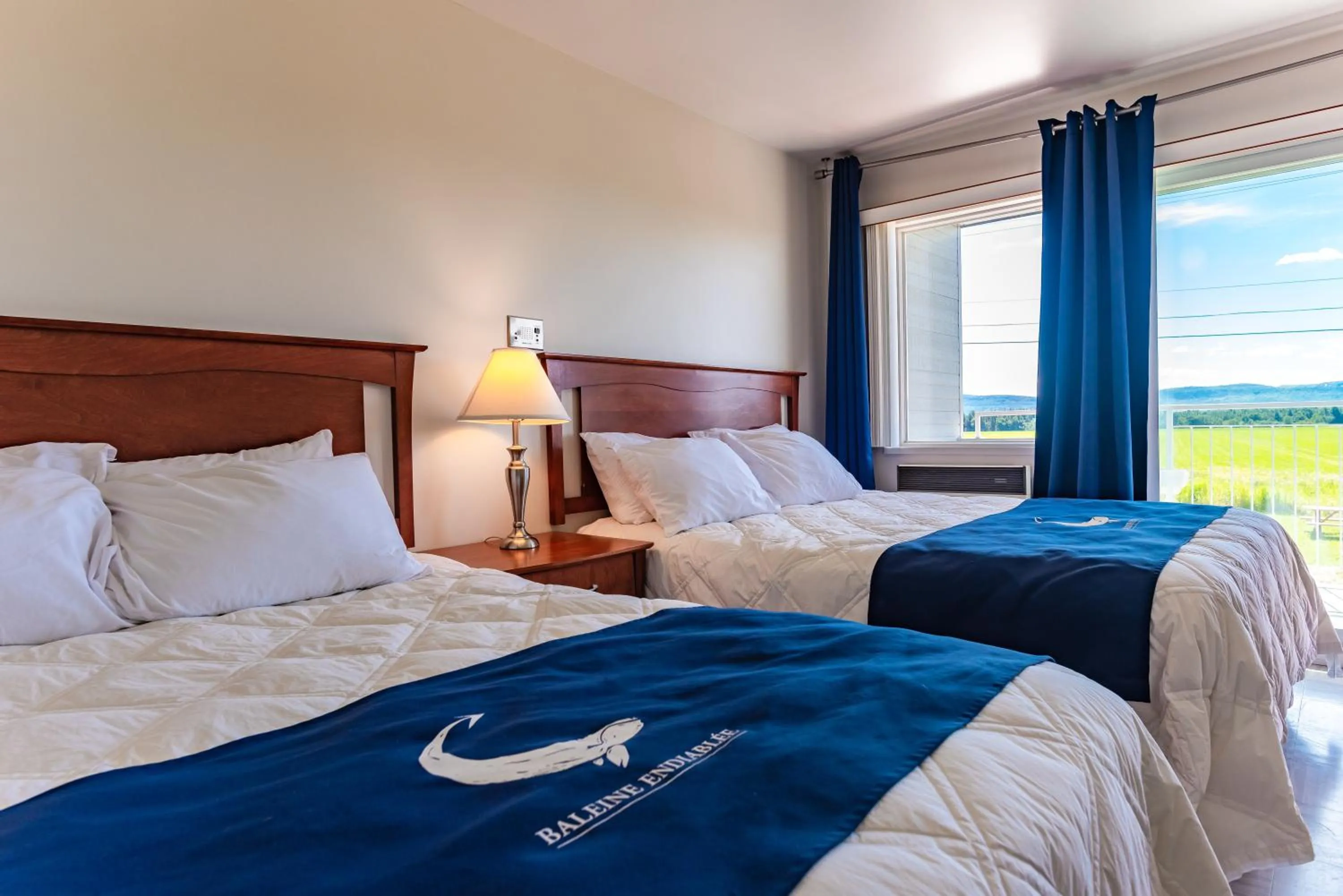 Bed in La Baleine Endiablée Microbrasserie