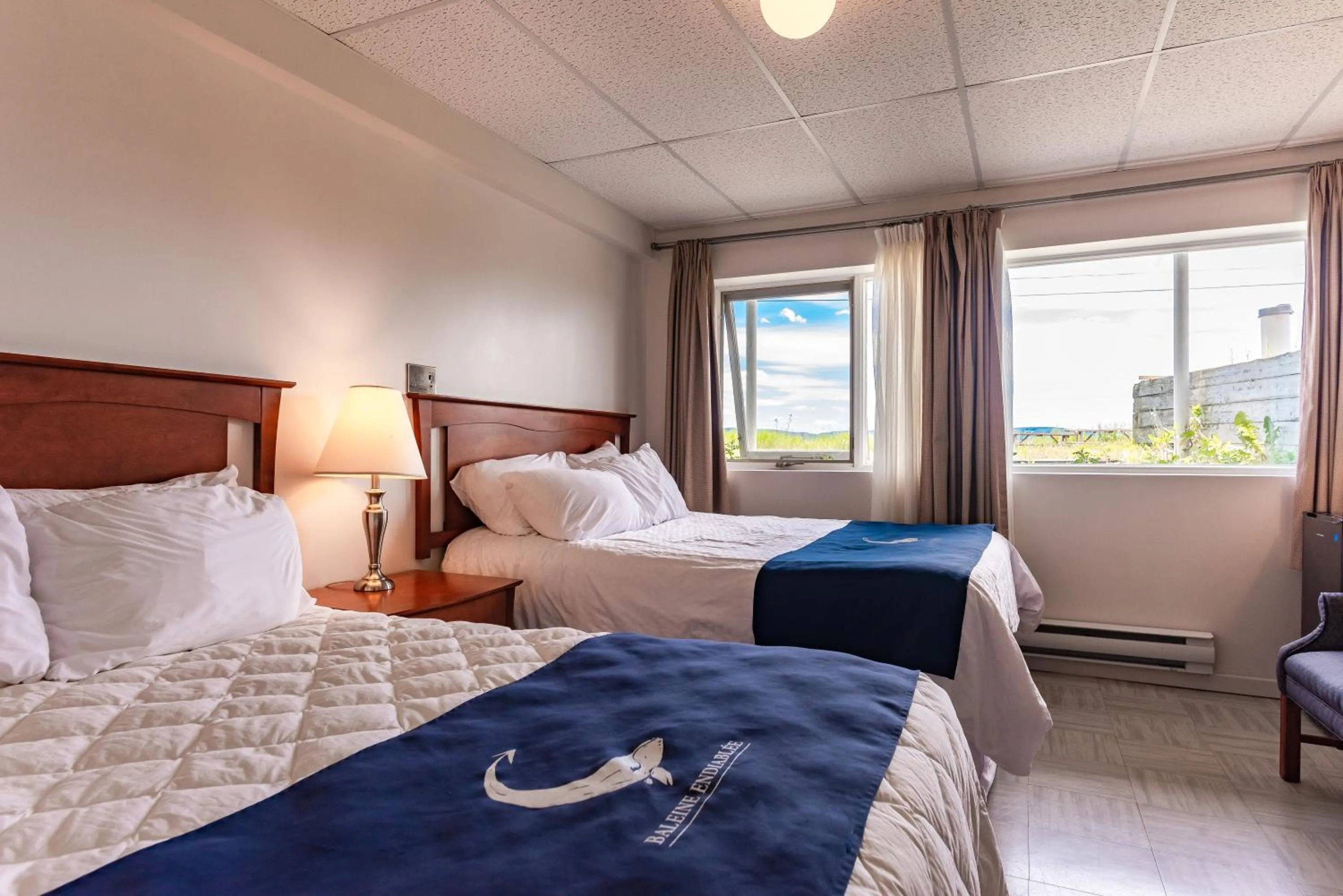 Bed in La Baleine Endiablée Microbrasserie