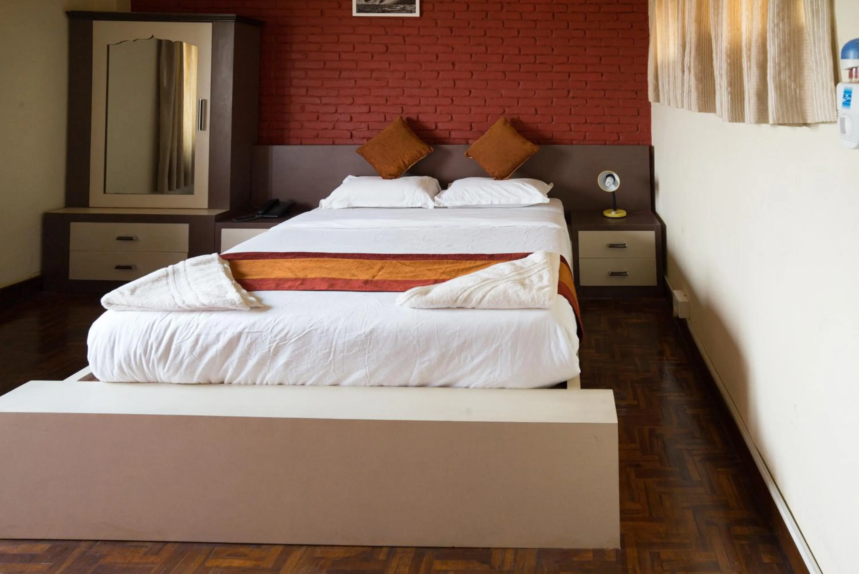Bed in Planet Bhaktapur Hotel