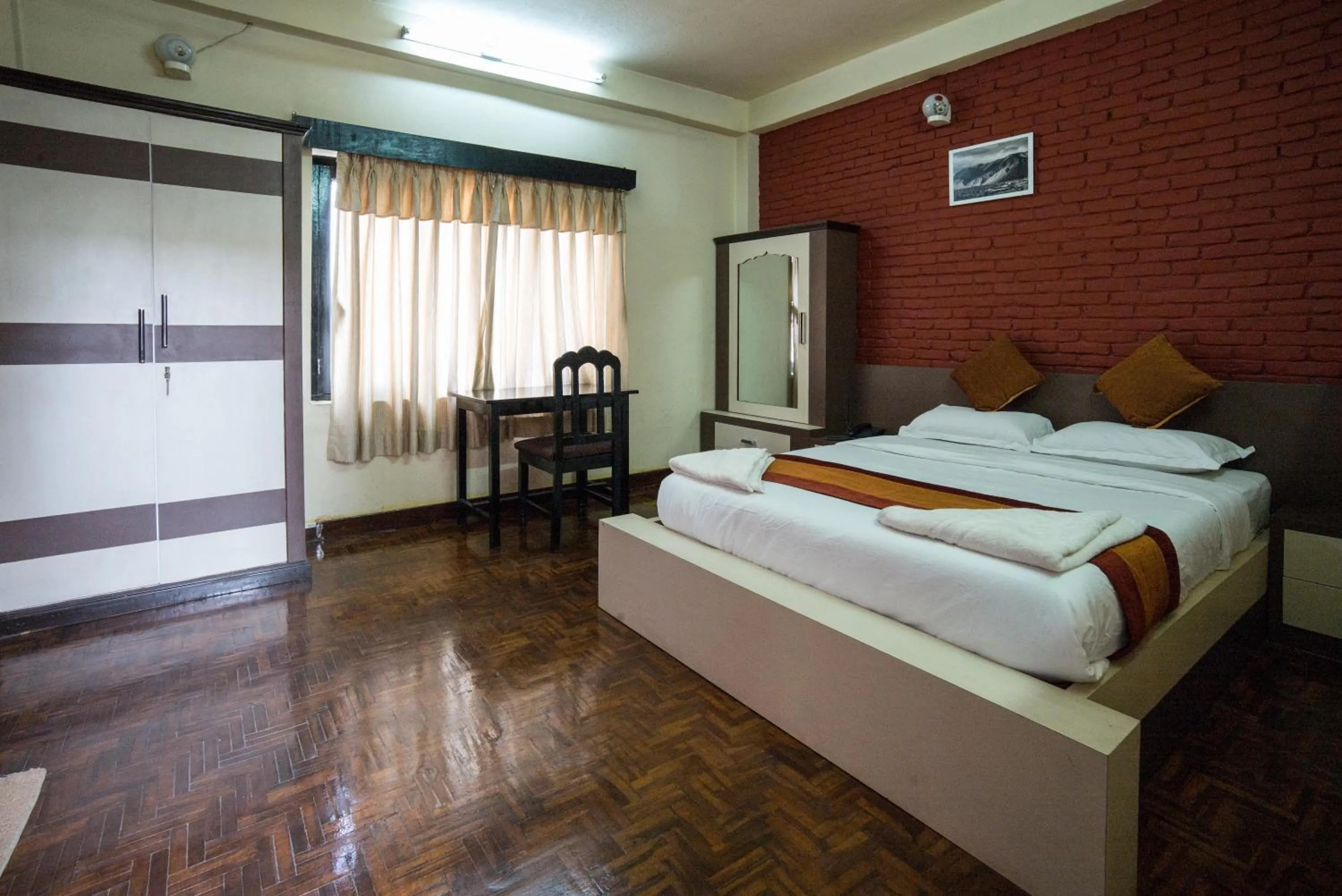 Photo of the whole room, Bed in Planet Bhaktapur Hotel