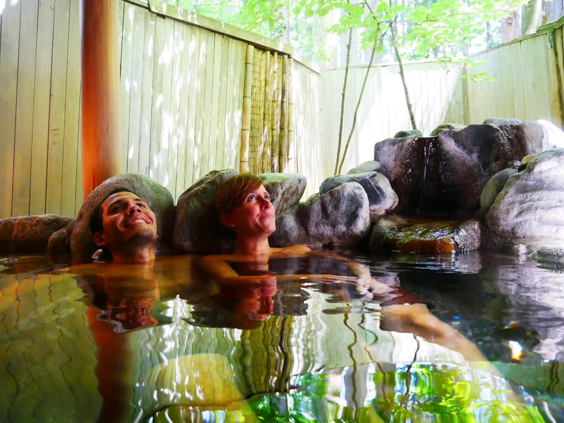 Hot Spring Bath in Ichirino Kogen Hotel Roan
