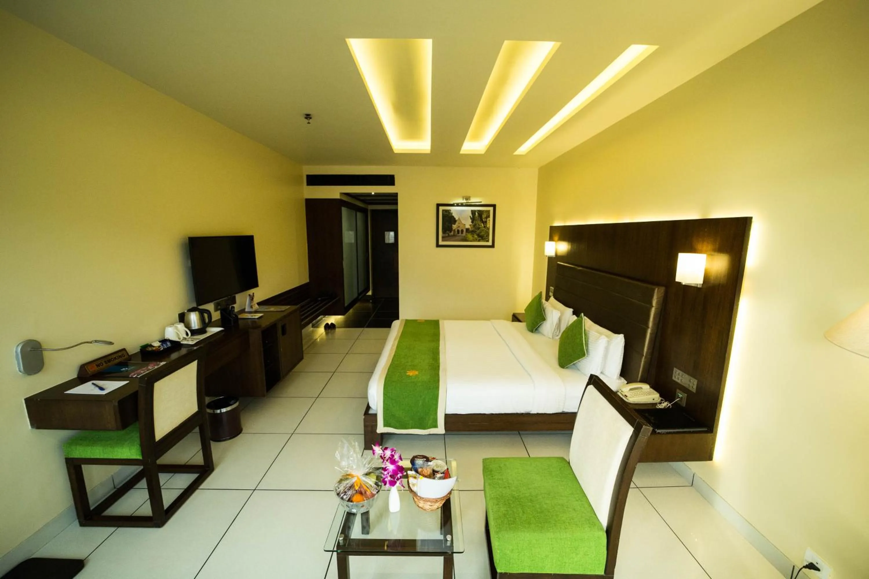 Bed in The Gold Beach Resort