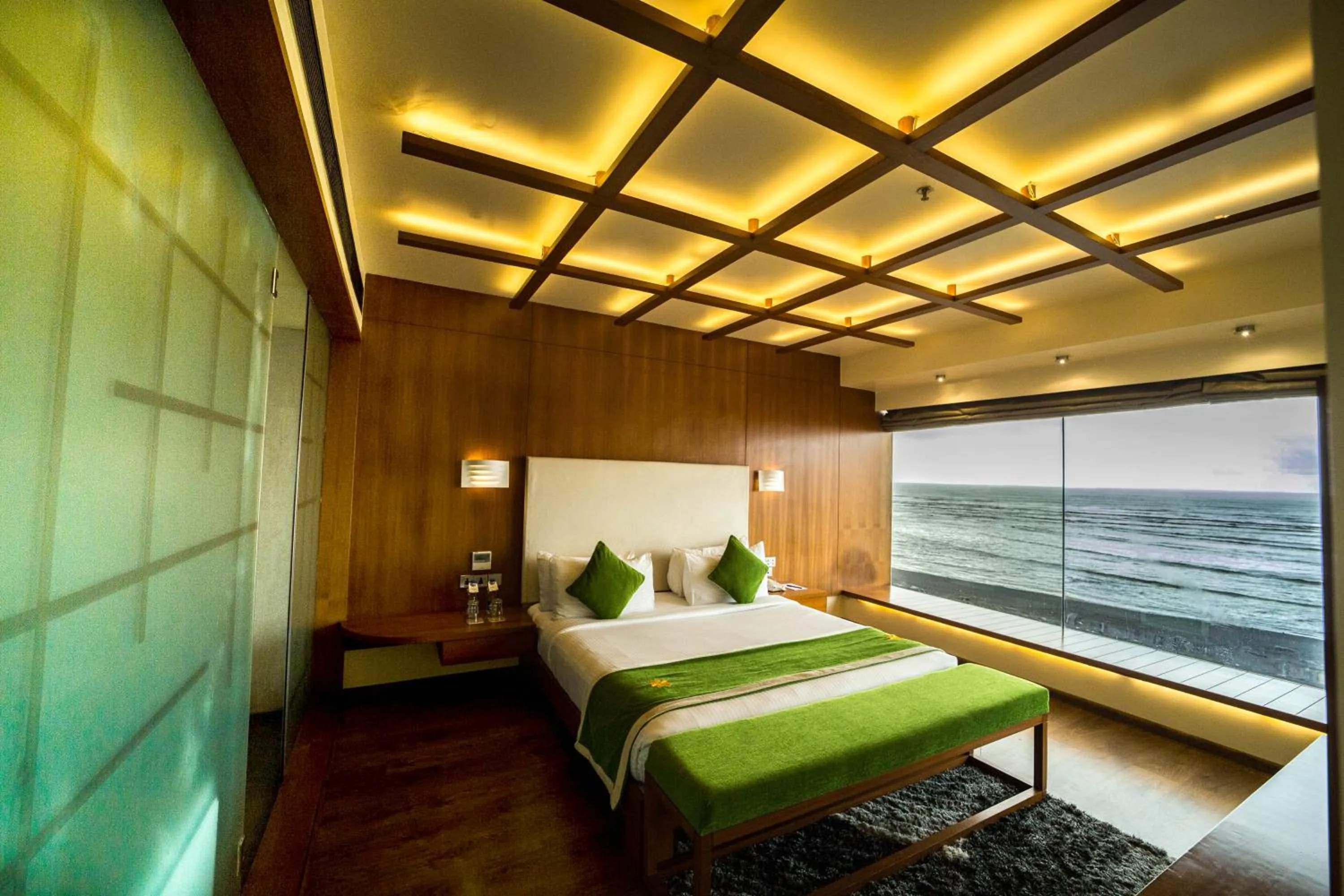 Bed in The Gold Beach Resort