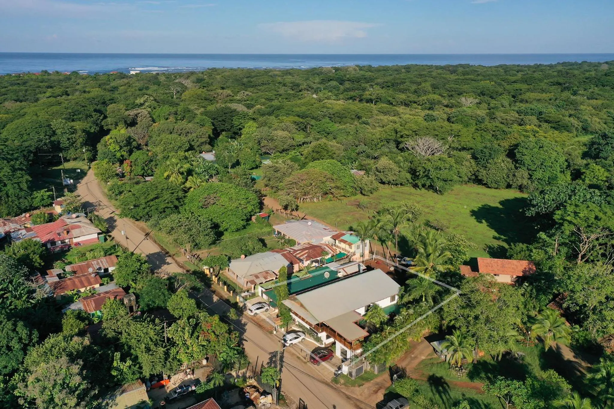 Property building in Cafe Playa Negra Hotel