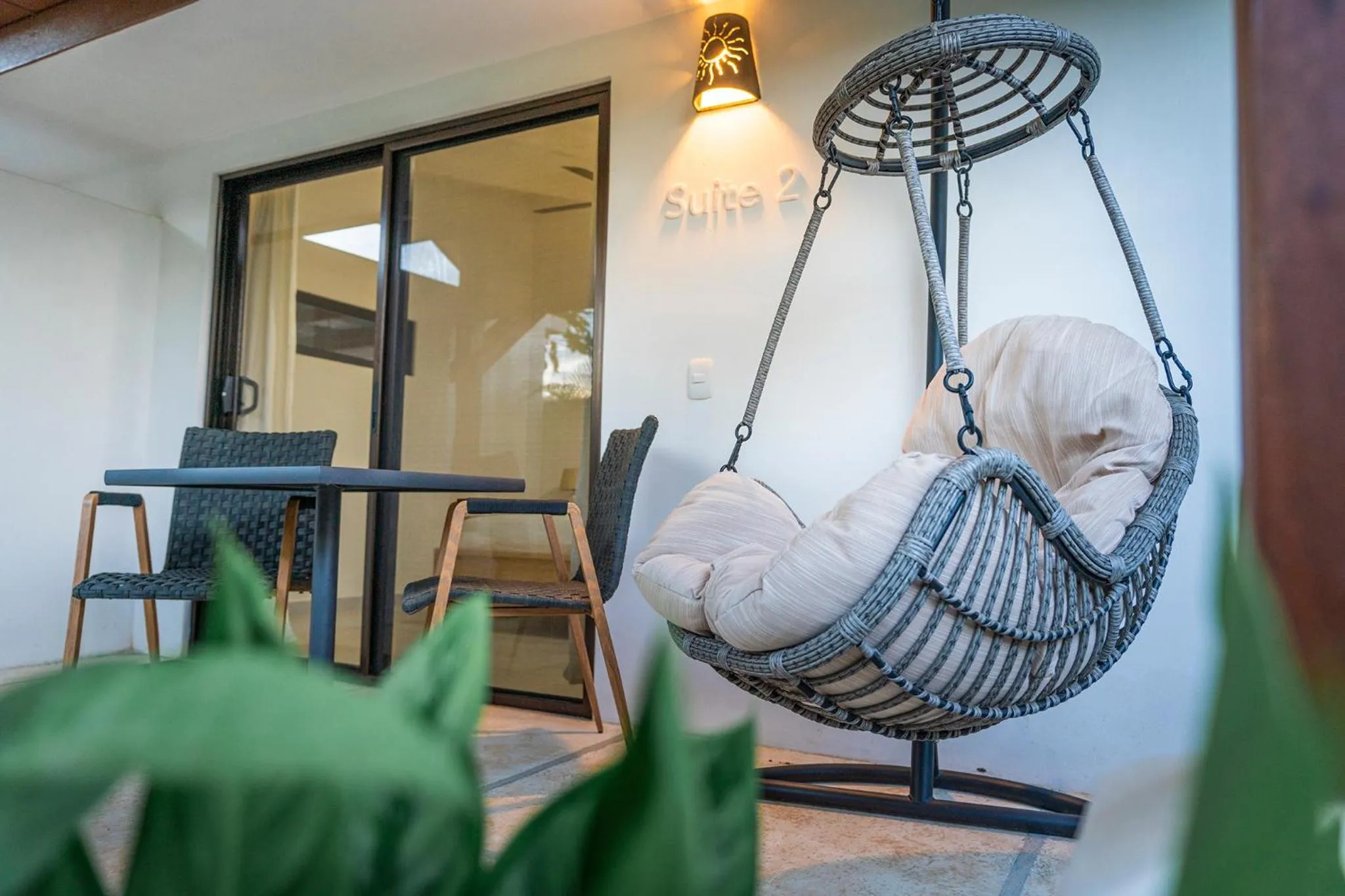 Patio in Cafe Playa Negra Hotel