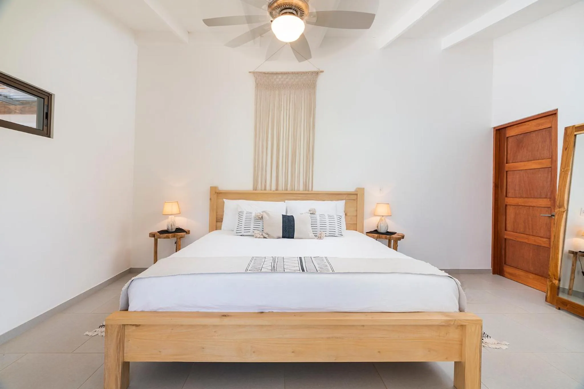 Bed in Cafe Playa Negra Hotel