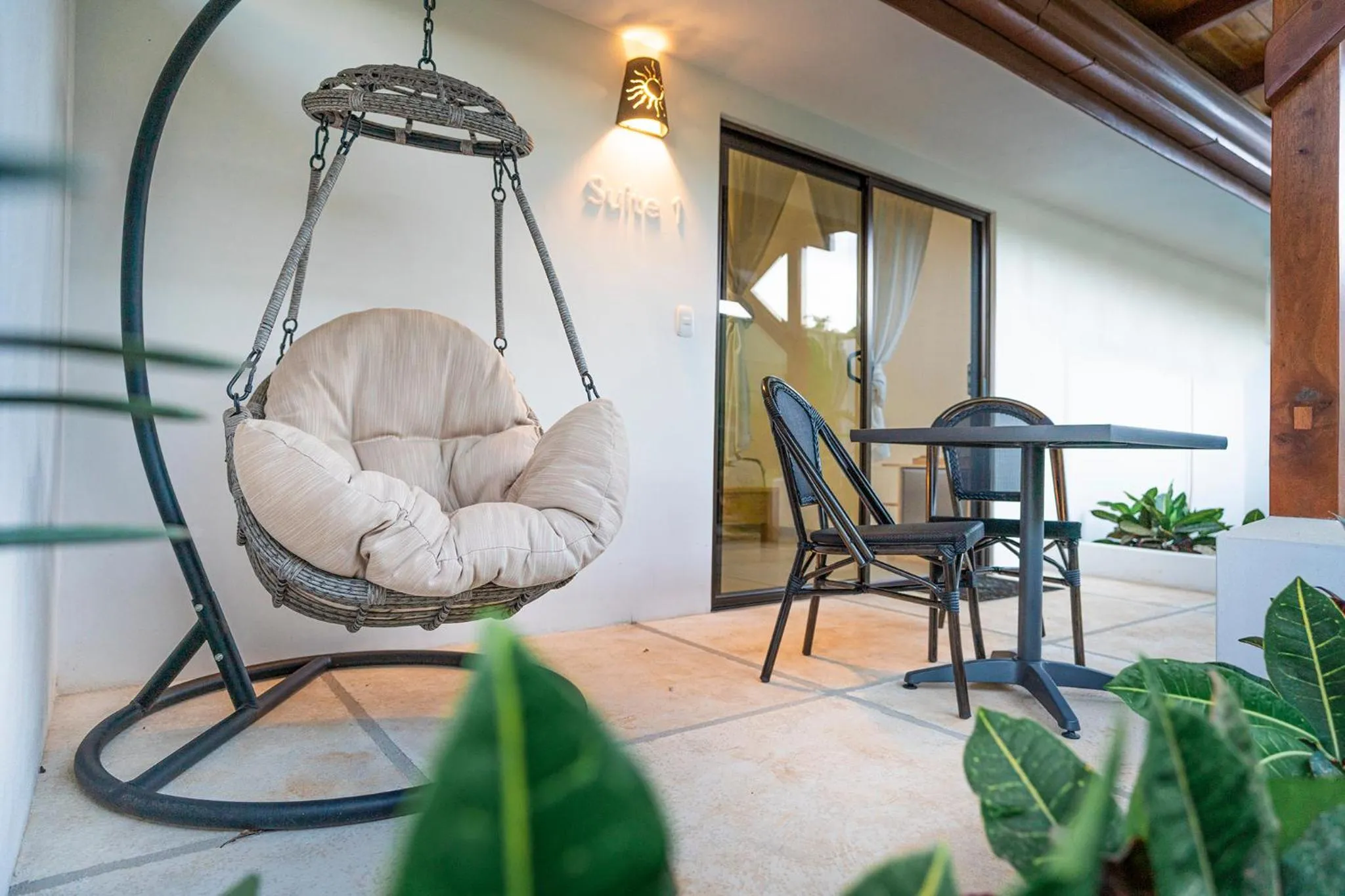 Patio in Cafe Playa Negra Hotel