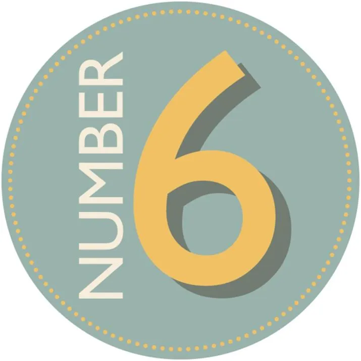 Property logo or sign in Number 6