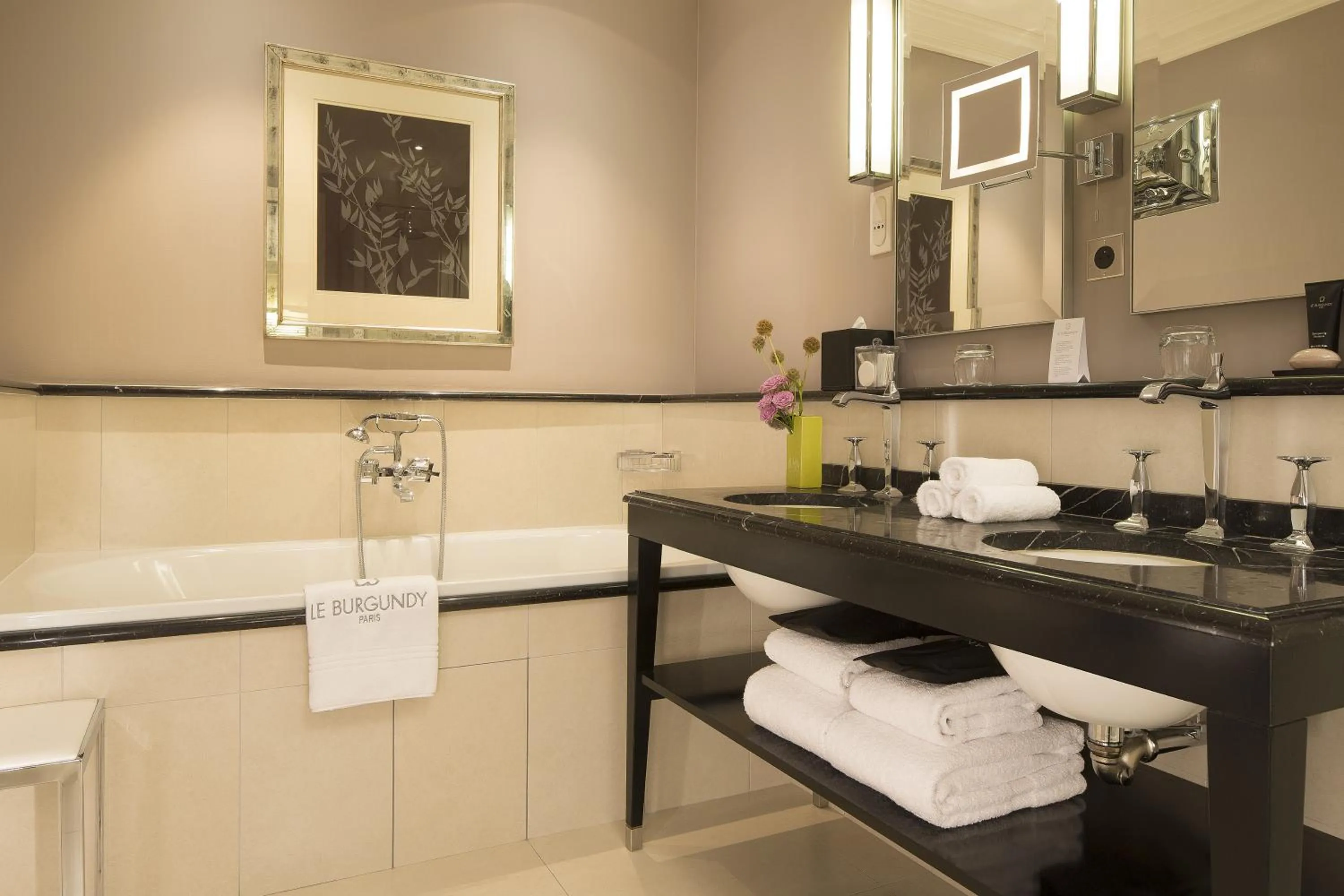 Bathroom in Le Burgundy Paris