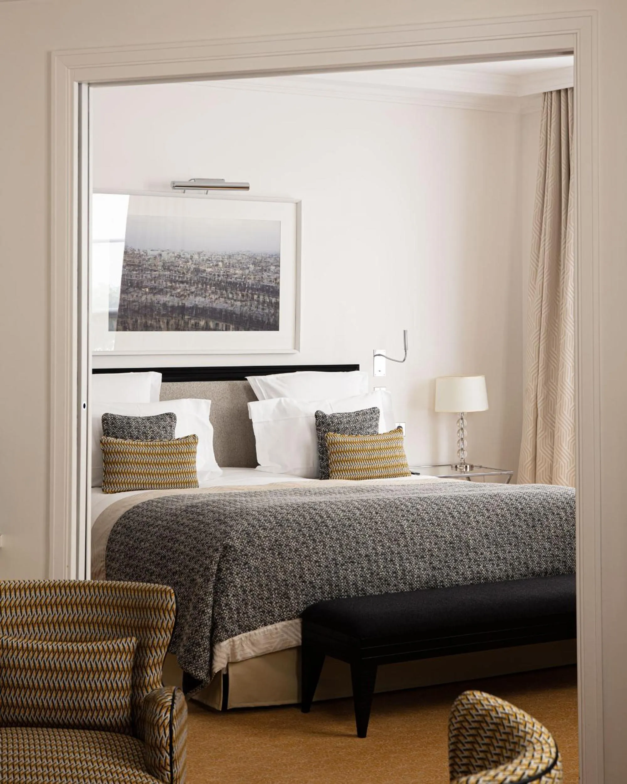 Bed in Le Burgundy Paris