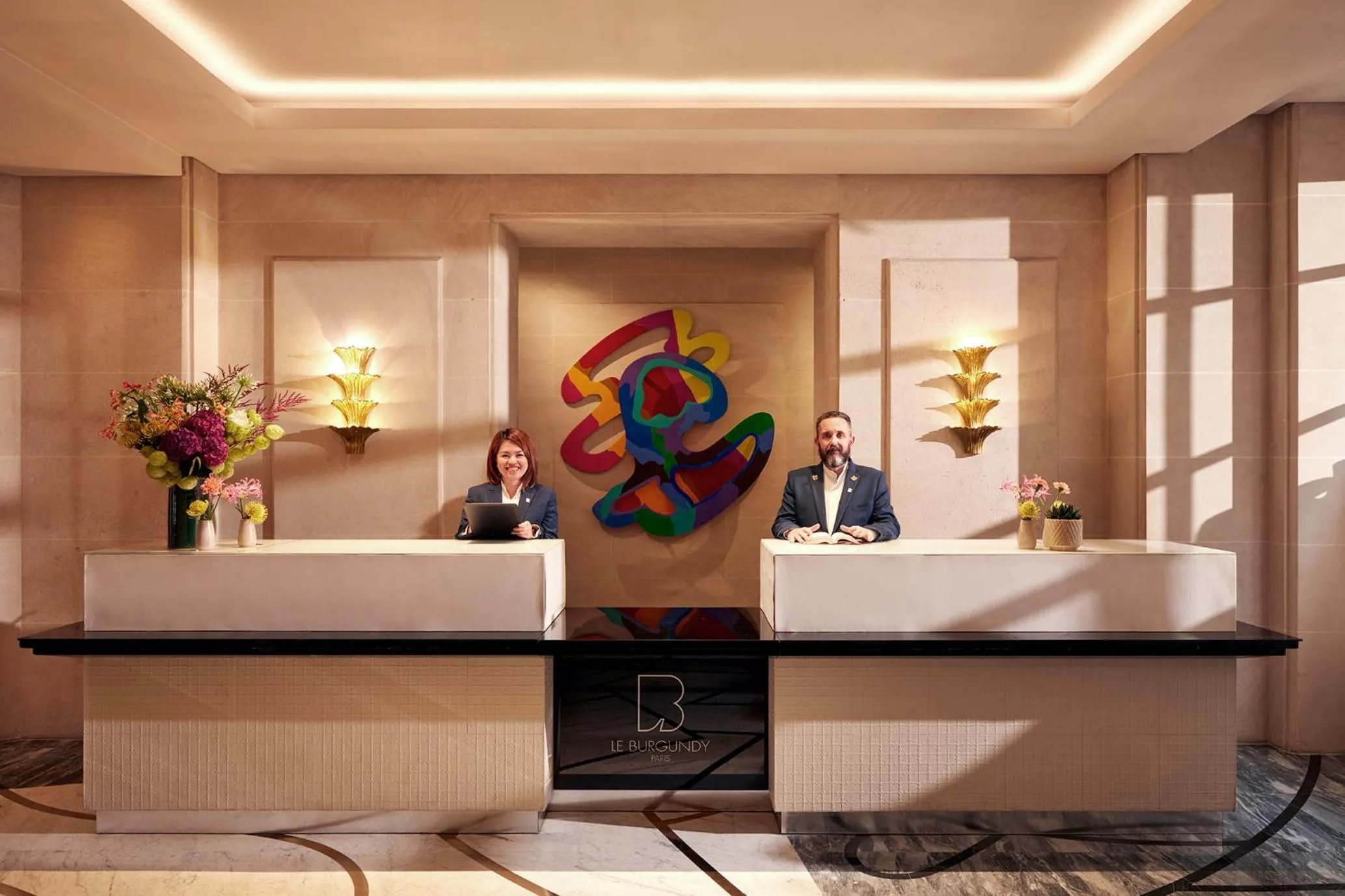 Lobby or reception in Le Burgundy Paris