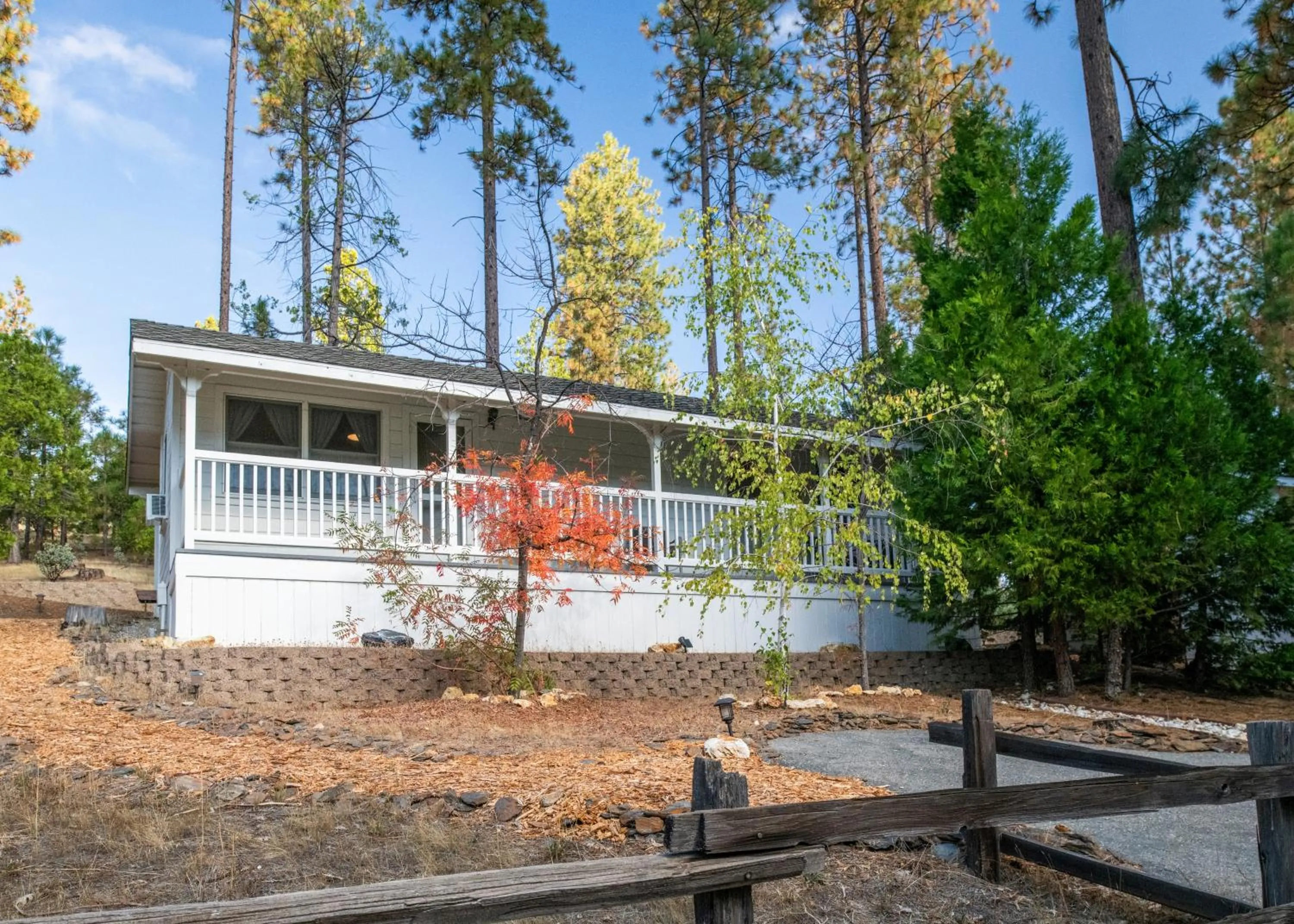 Garden view in Inn at Sugar Pine Ranch