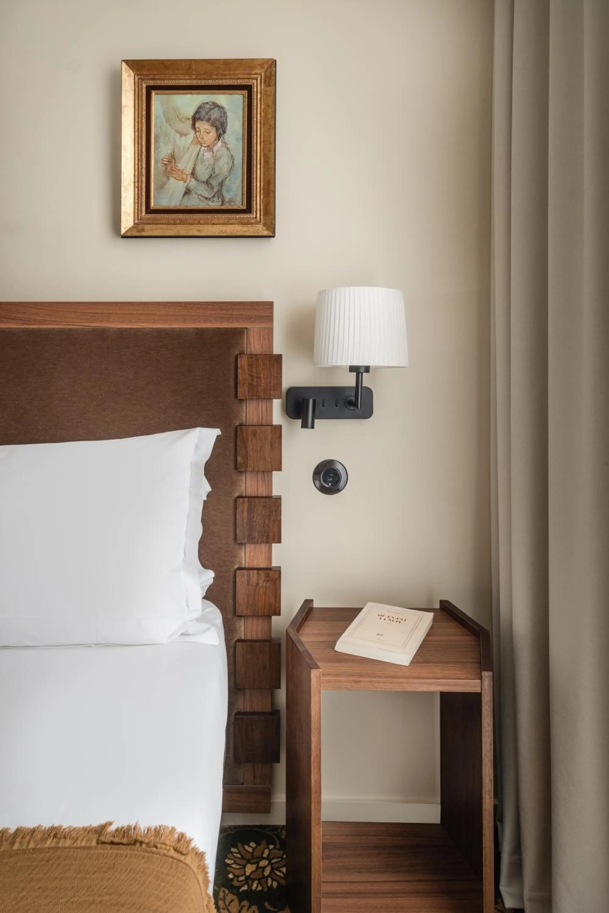 Decorative detail, Bed in Le Petit Belloy