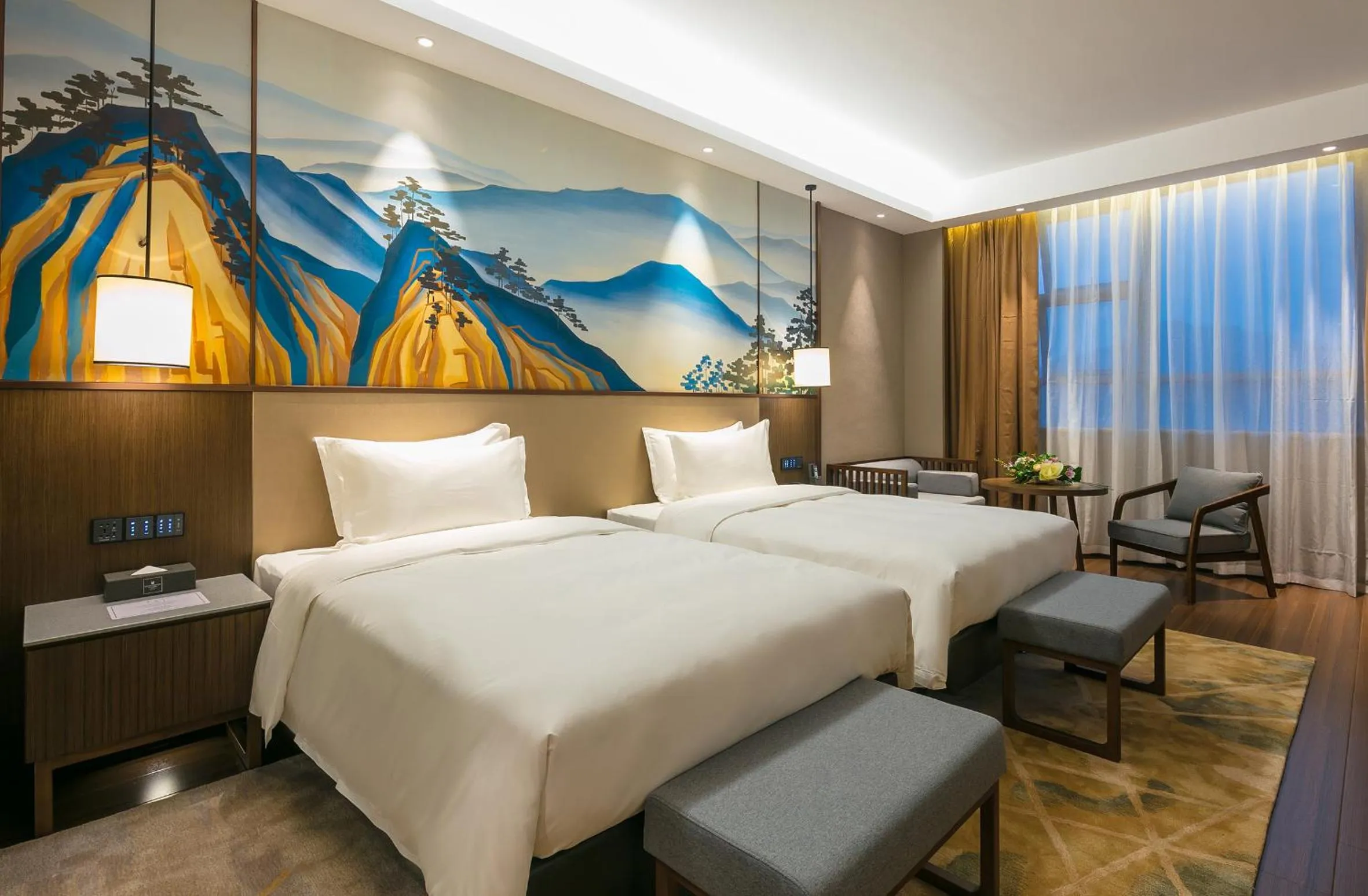 Bed in Millennium Resort Wuyishan
