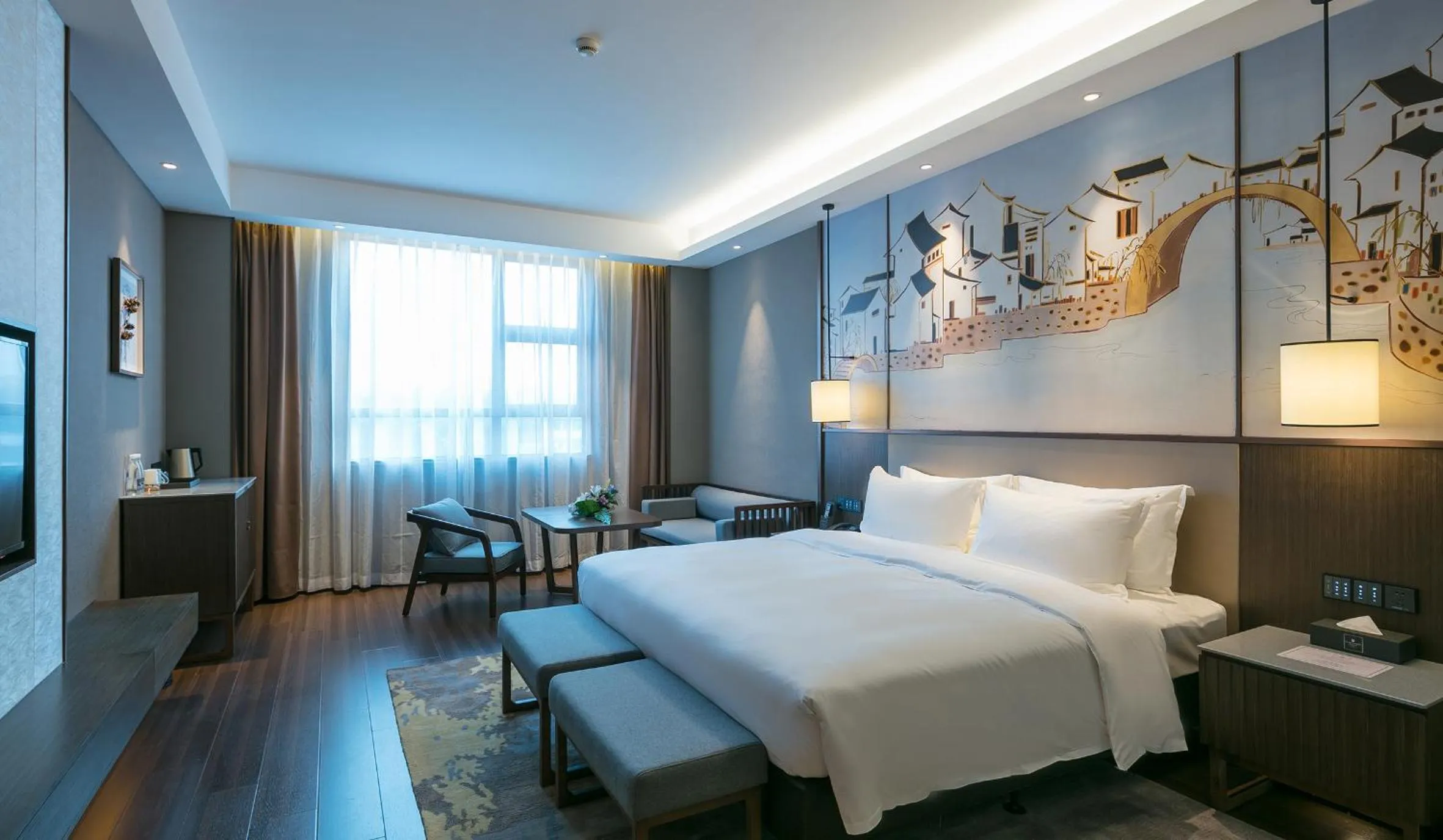 Bed in Millennium Resort Wuyishan