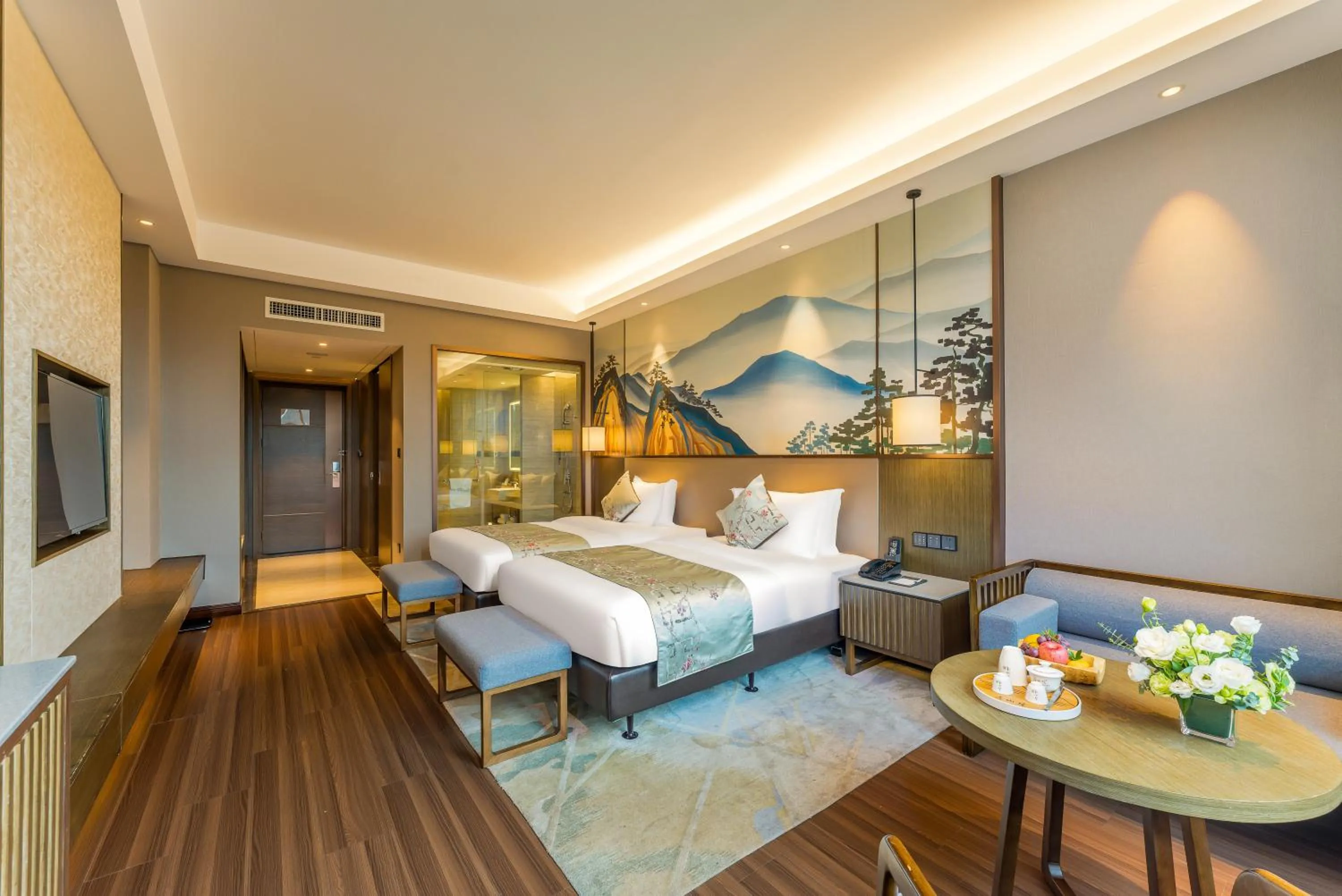 Bed in Millennium Resort Wuyishan