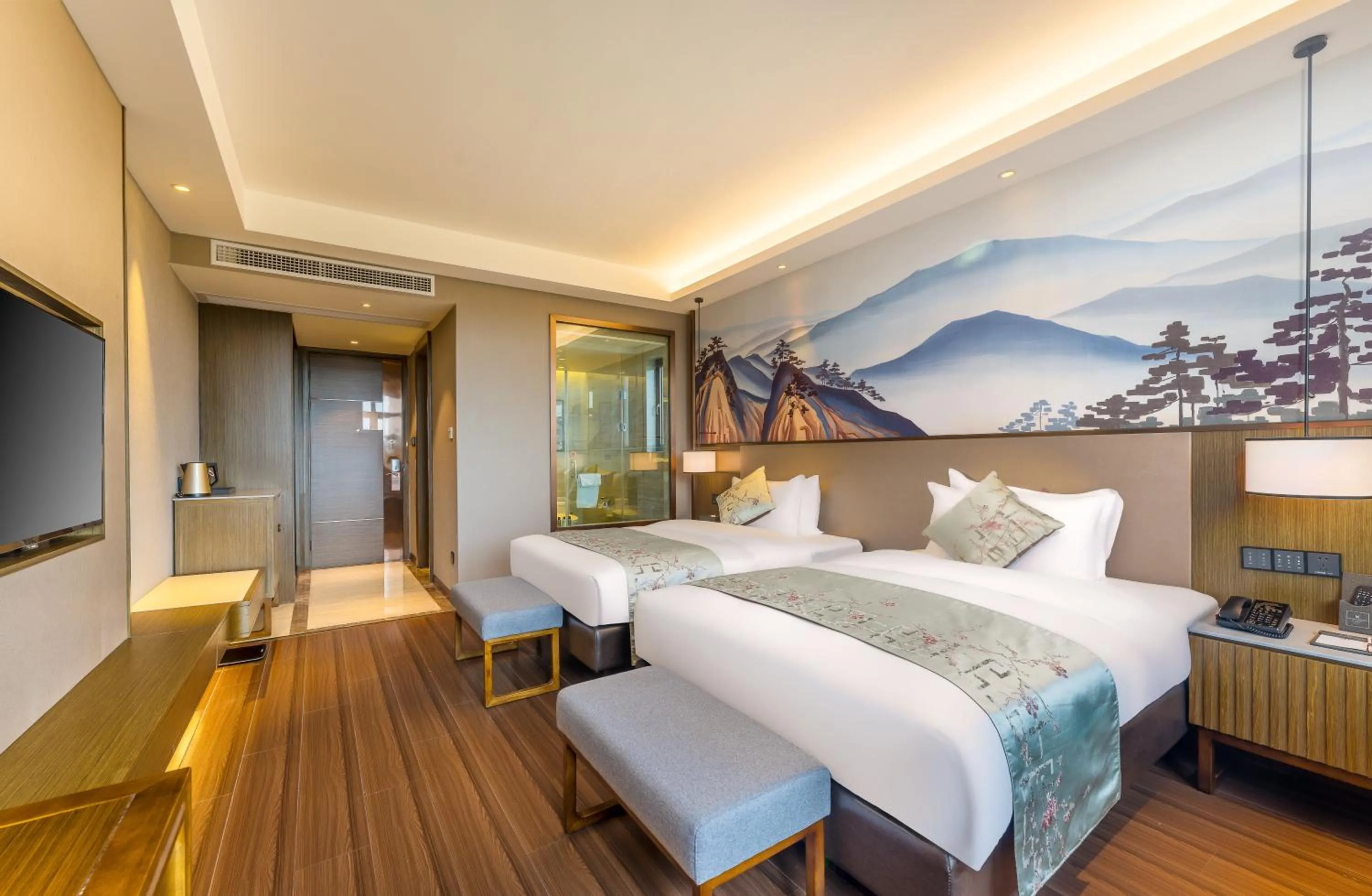 Bed in Millennium Resort Wuyishan