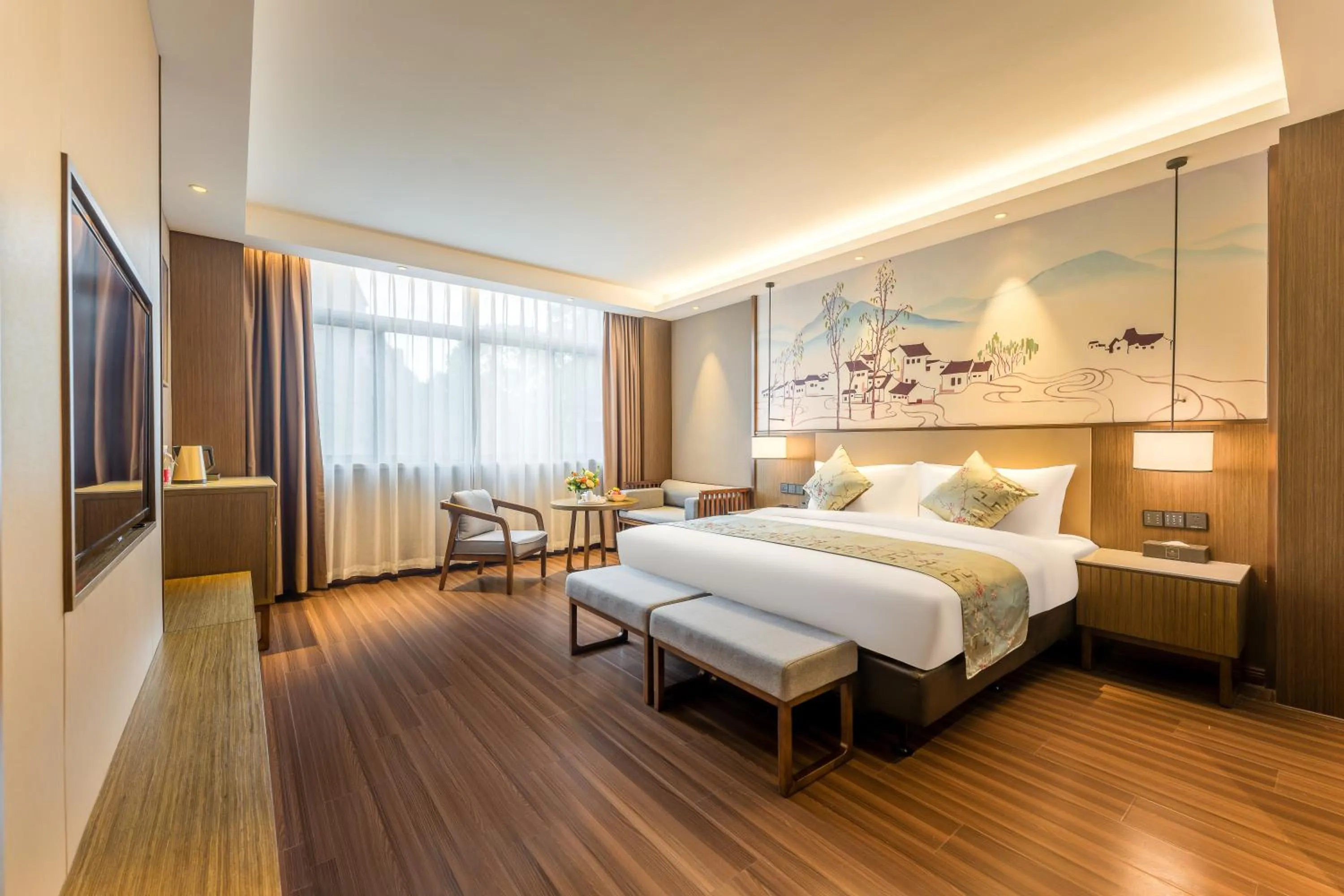 Bed in Millennium Resort Wuyishan