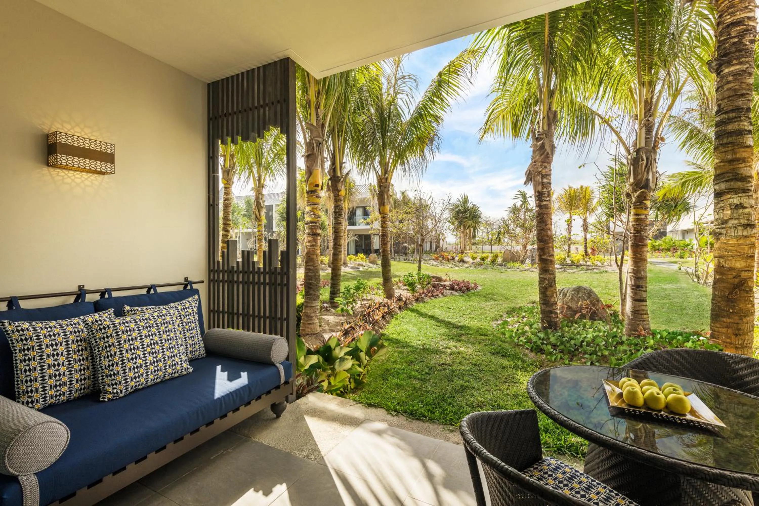 Seating area in Anantara Iko Mauritius Resort & Villas