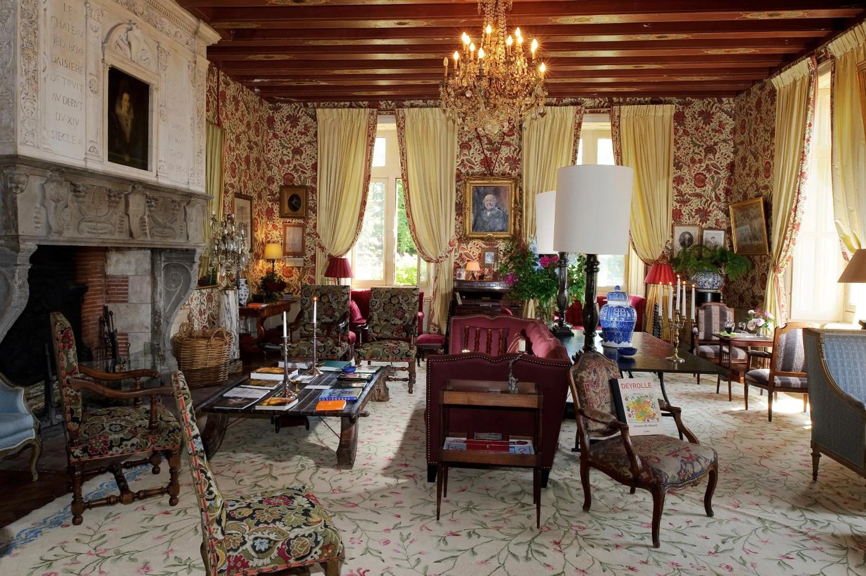 Lounge or bar in Château De La Bourdaisière