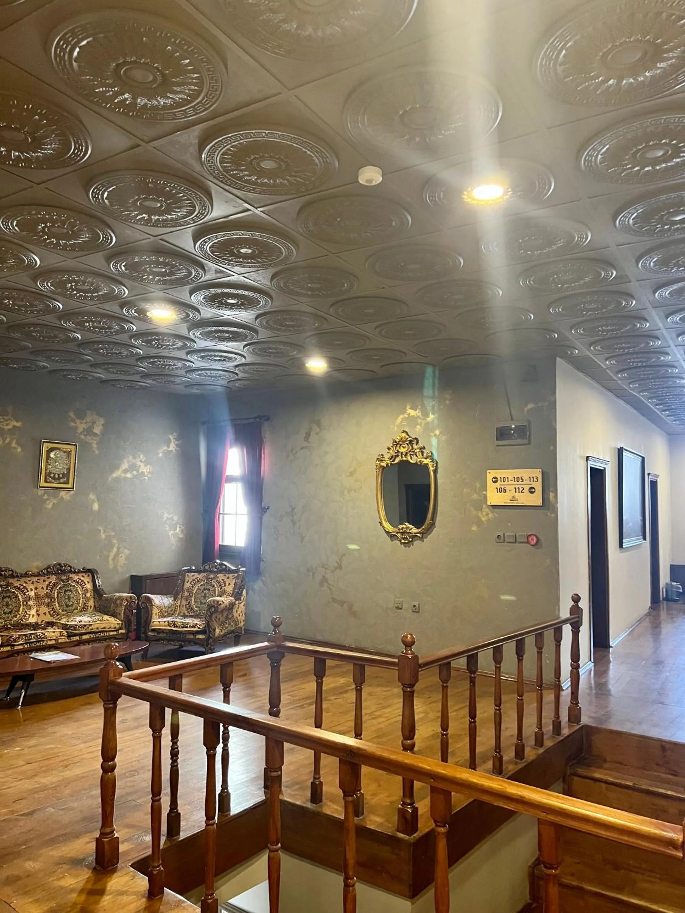 Seating area in Taşhan Hotel