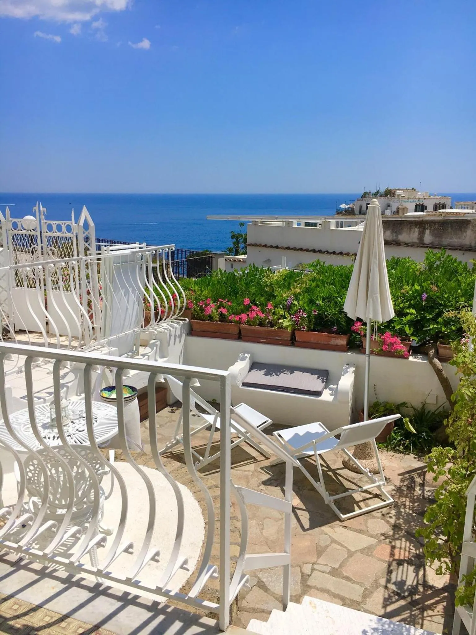 Balcony/Terrace in Hotel Villa Delle Palme in Positano